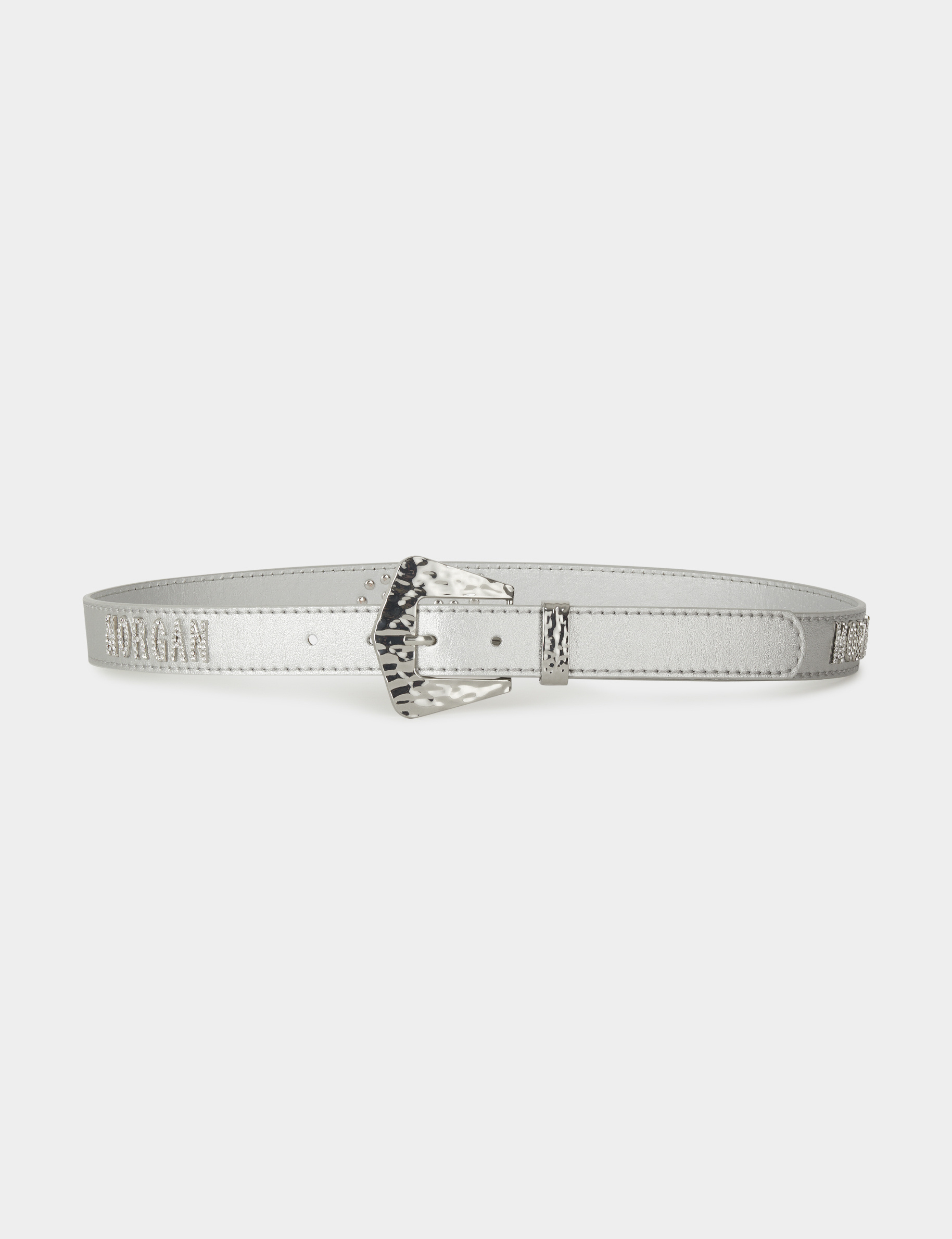 Ceinture avec MORGAN en strass argente femme Ceinture avec MORGAN en strass argente femme