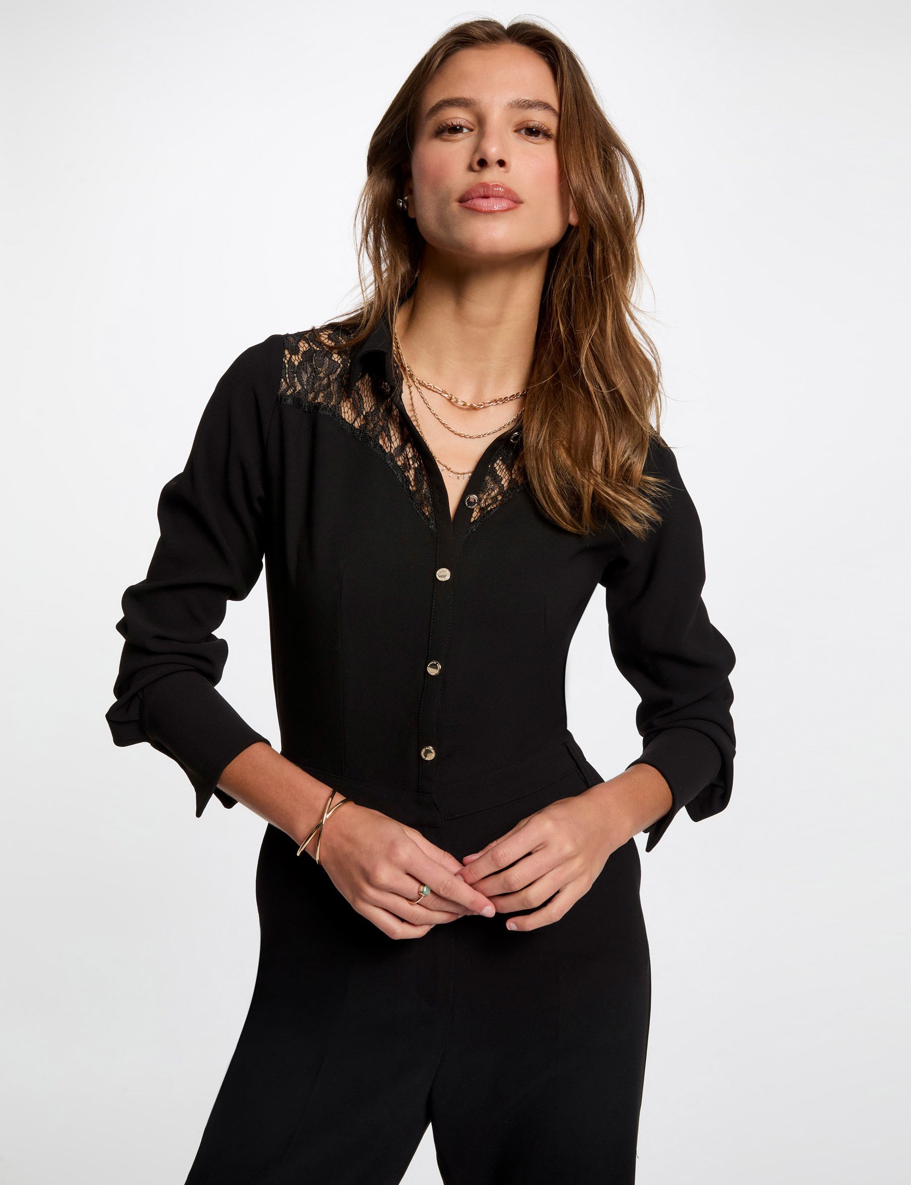 combinaison longue dentelle noir femme Combinaison longue dentelle noir femme