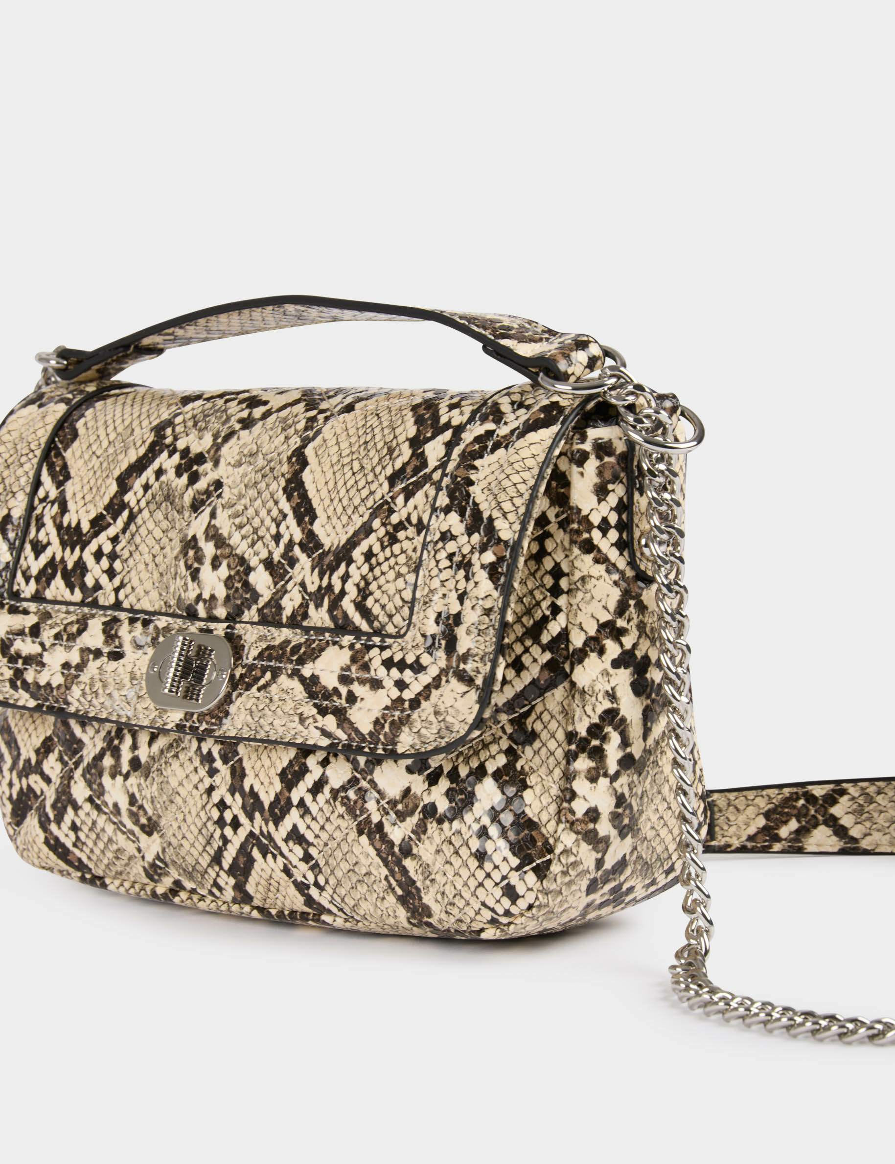 Sac python sable femme