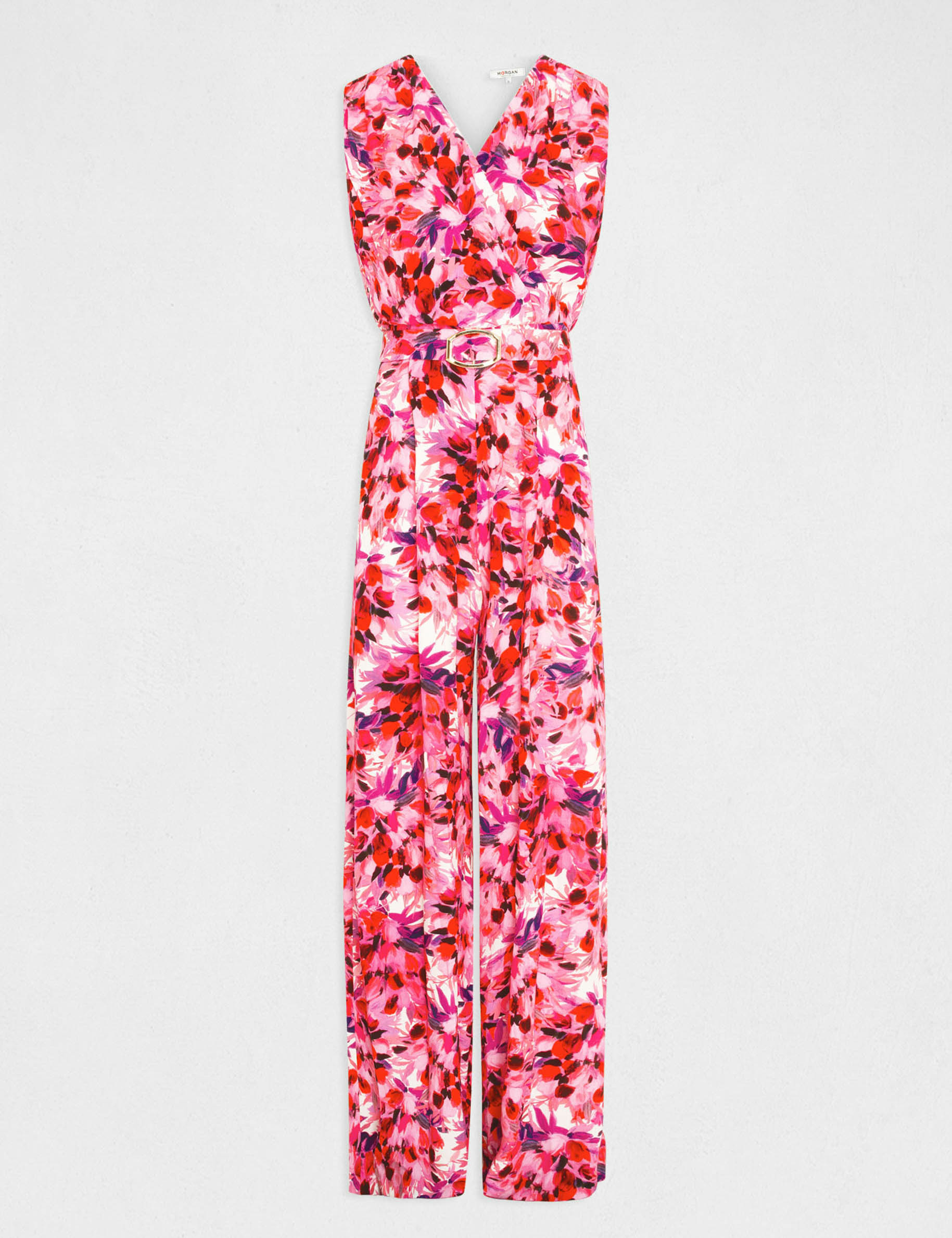 combinaison jambe large imprime floral multico femme Combinaison jambe large imprimé floral multico femme
