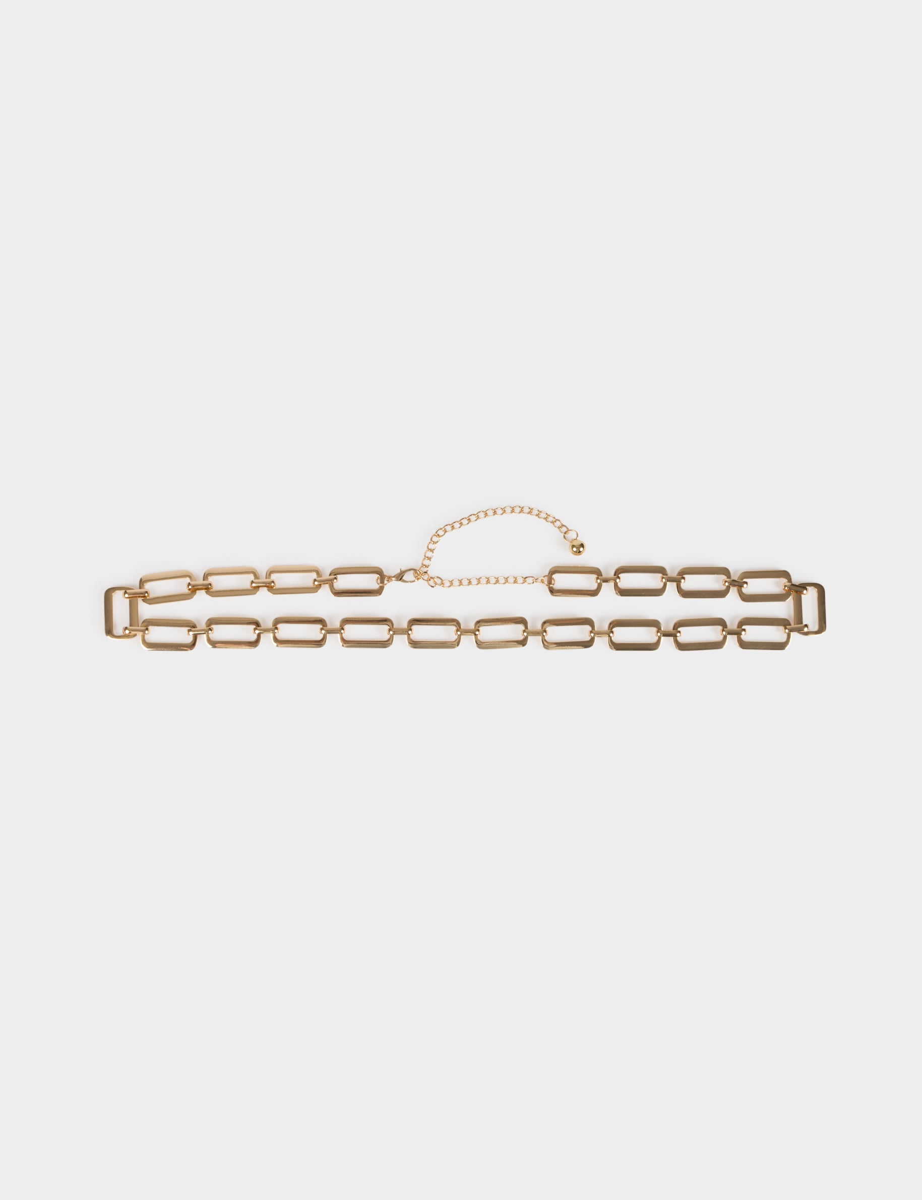Ceinture fine cha&icirc;ne jaune or femme