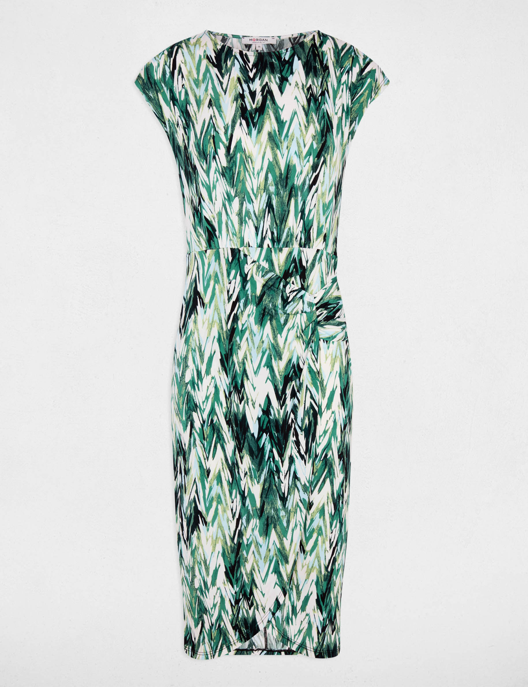 Robe droite imprim&eacute;e multicolore femme