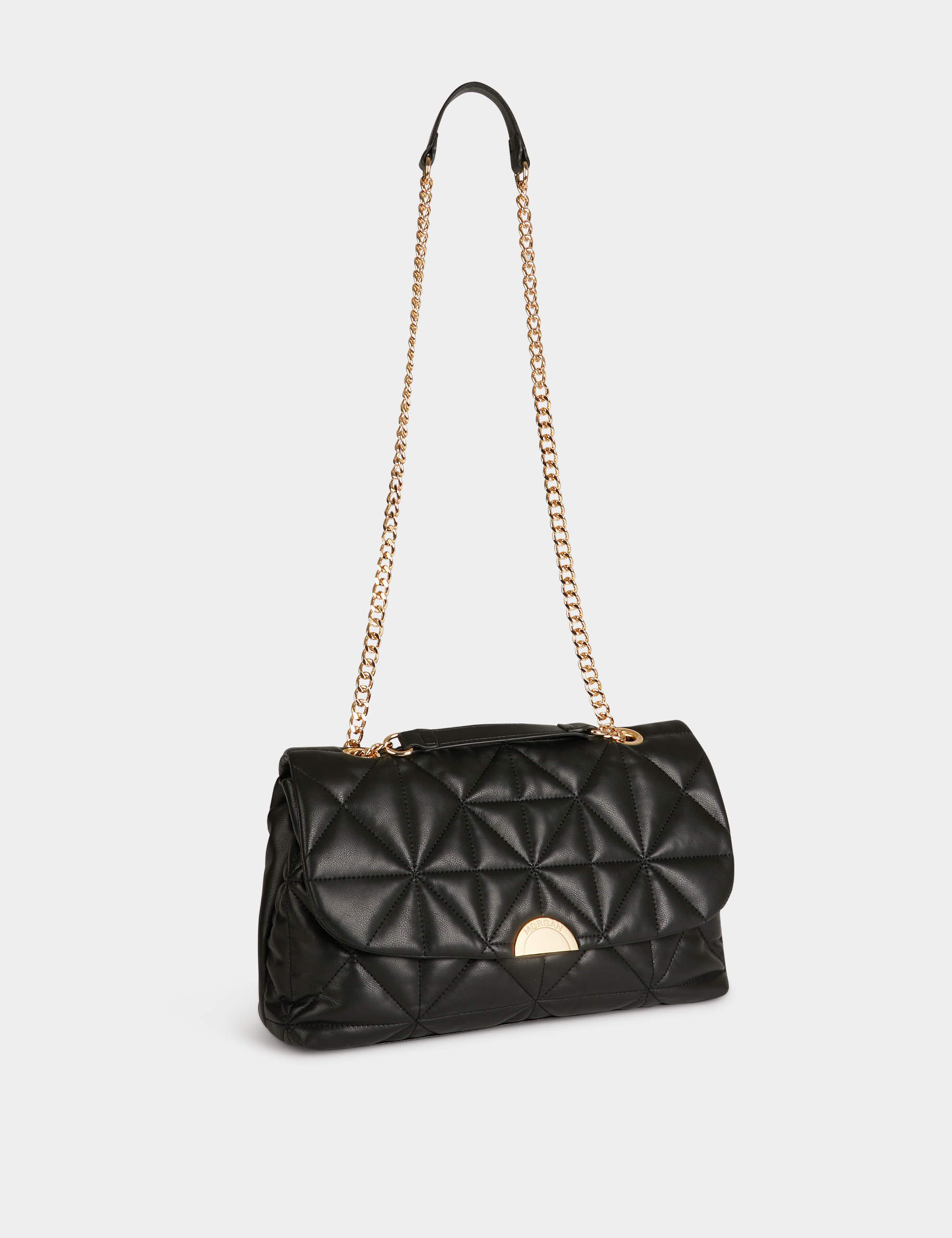 Sac pochette matelassé noir femme Sac pochette matelassé noir femme
