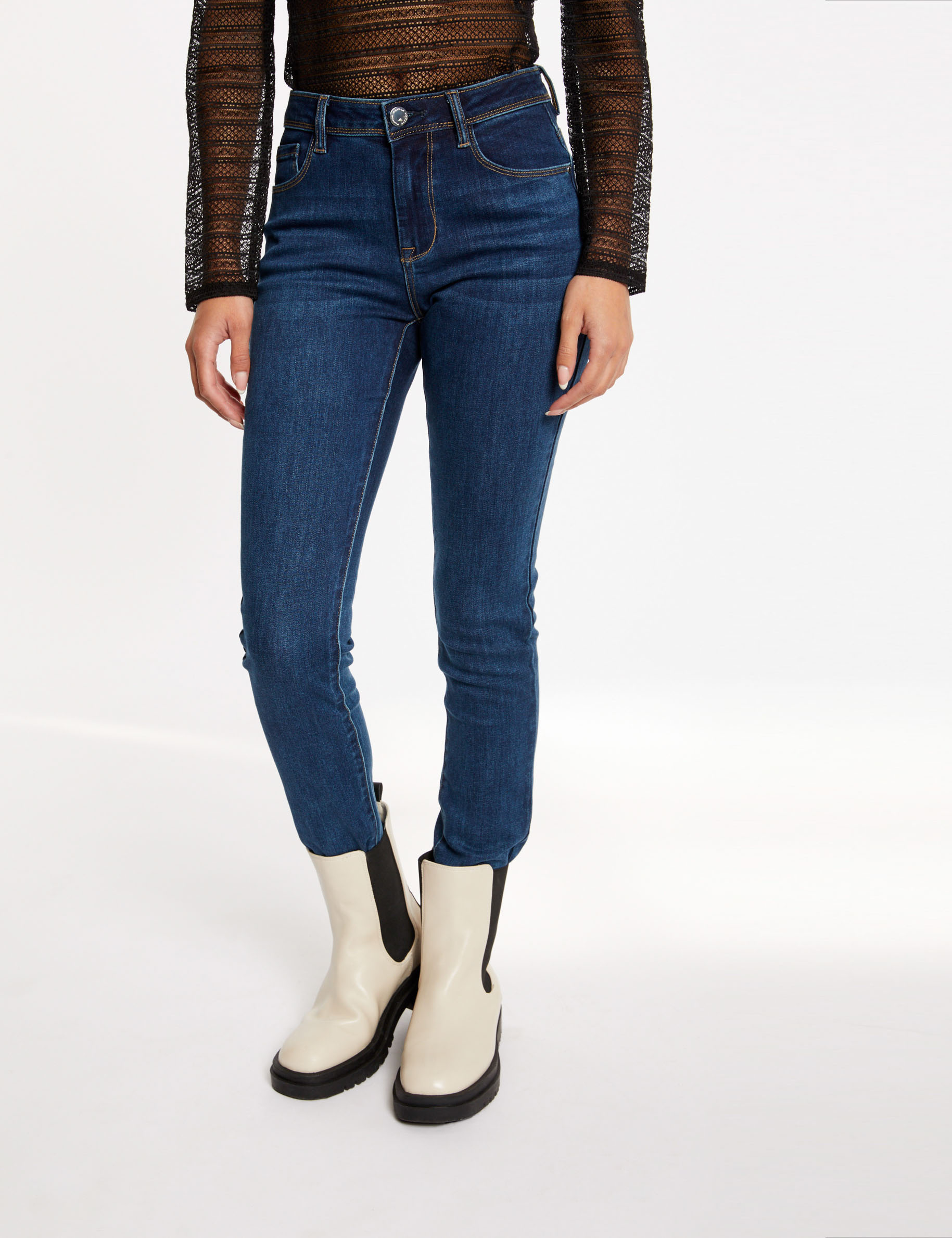 Jeans slim taille standard jean stone femme Jeans slim taille standard jean stone femme