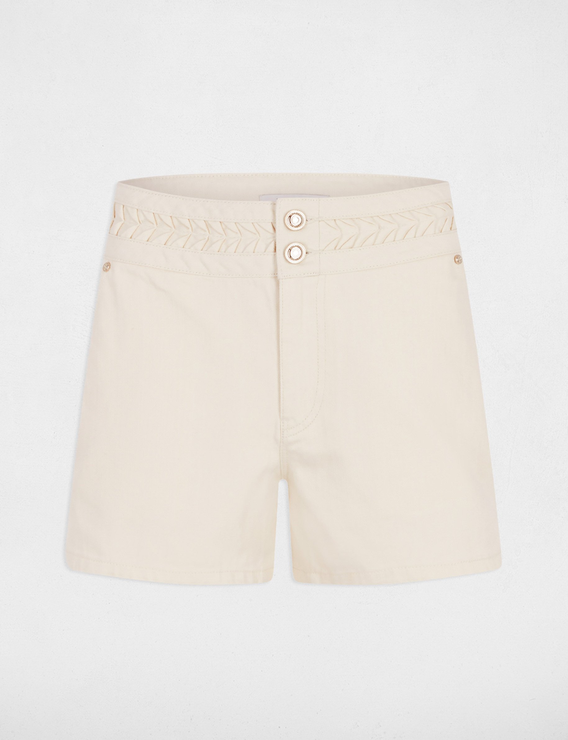 short taille basse en jean creme femme Short taille basse en jean creme femme