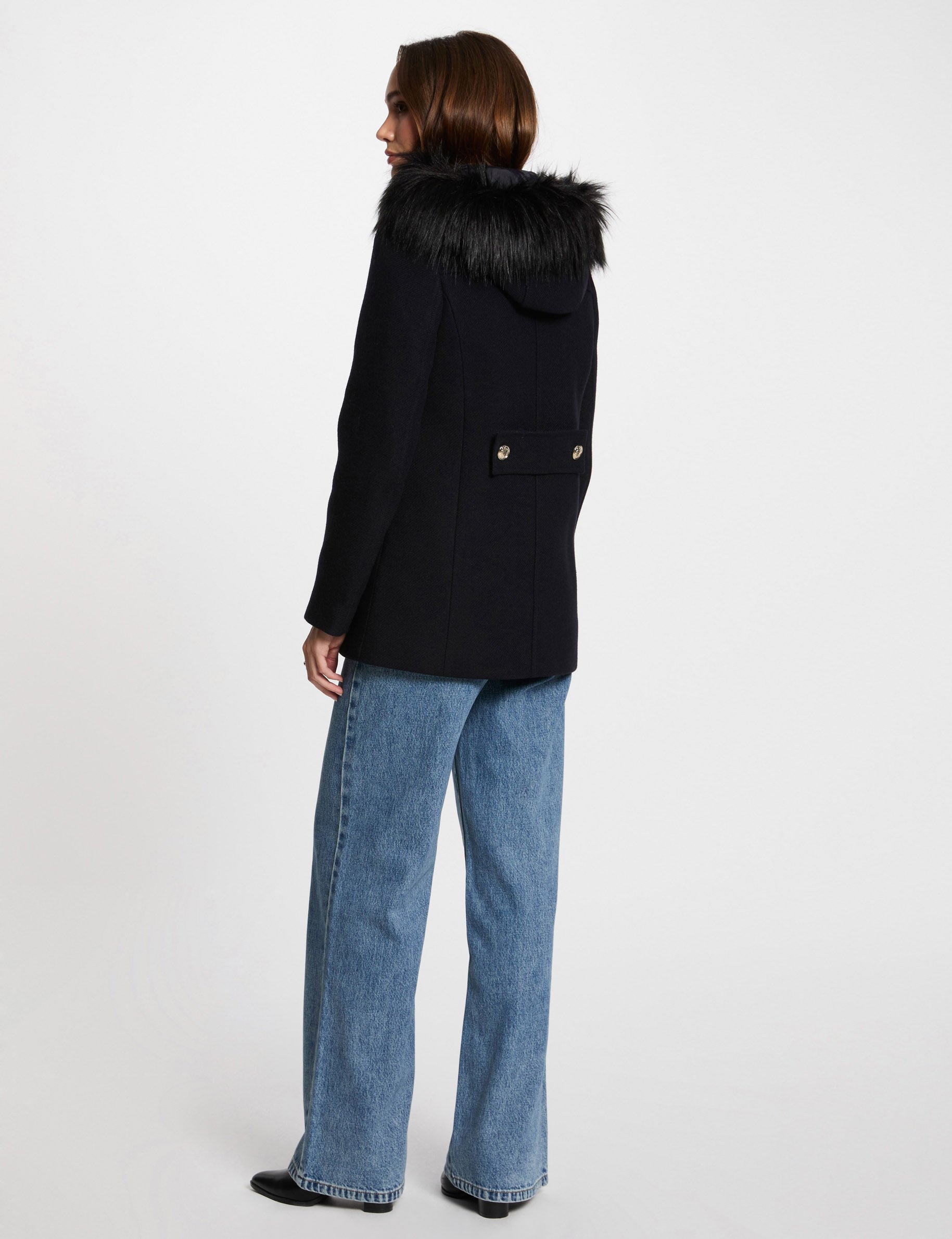 manteau double boutonnage marine femme Manteau double boutonnage marine femme