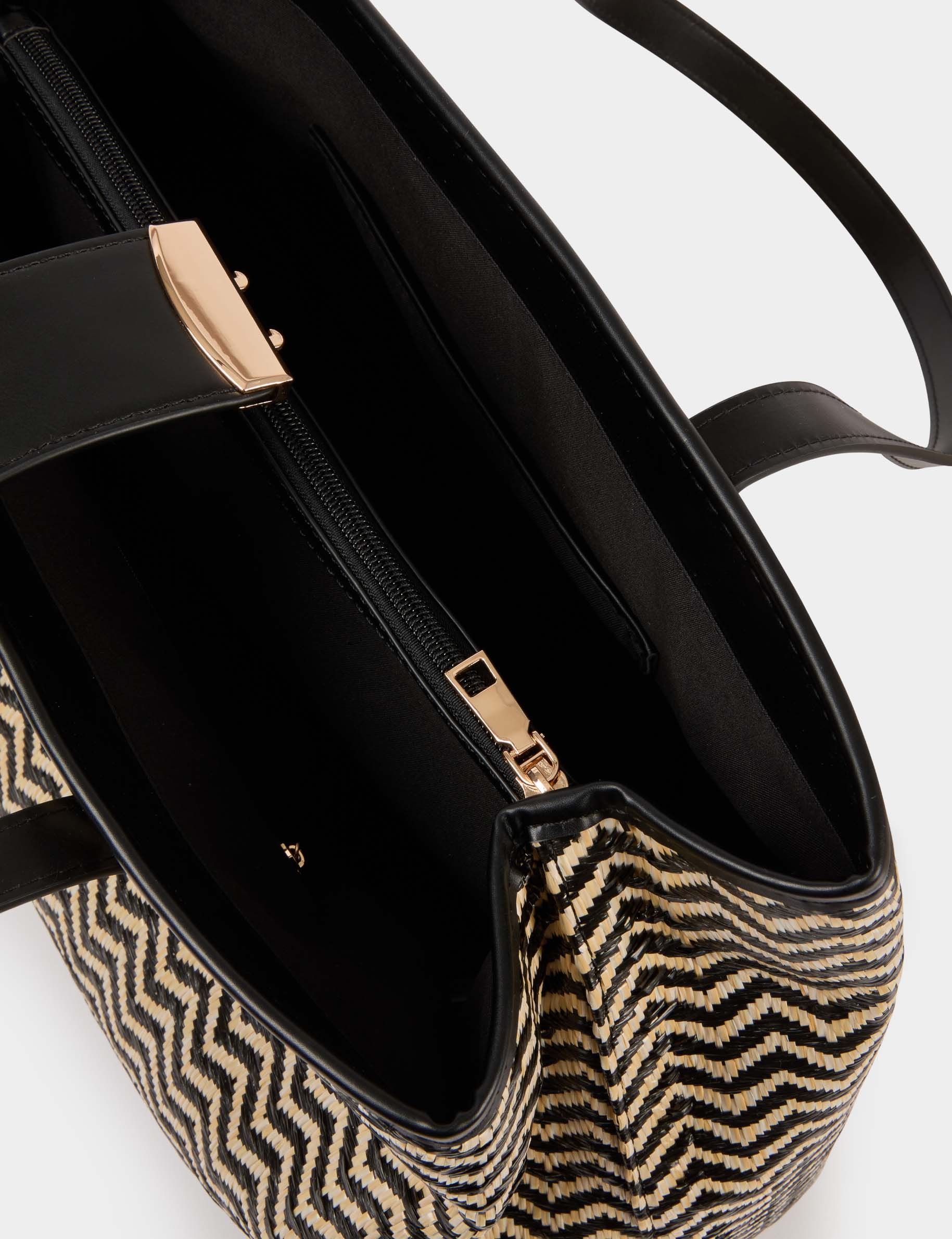 Sac cabas noir femme