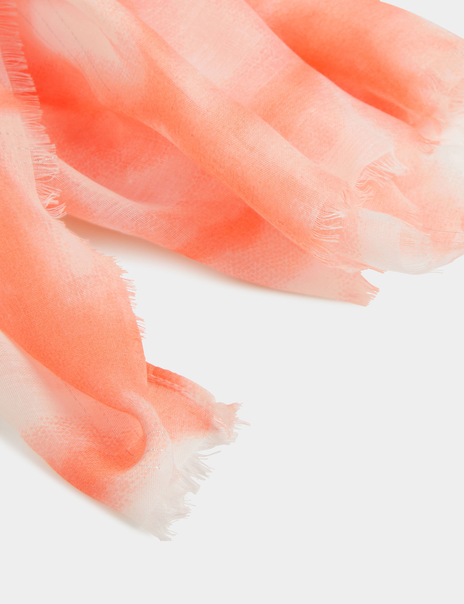 Foulard imprimé tie dye rose moyen femme Foulard imprimé tie dye rose moyen femme