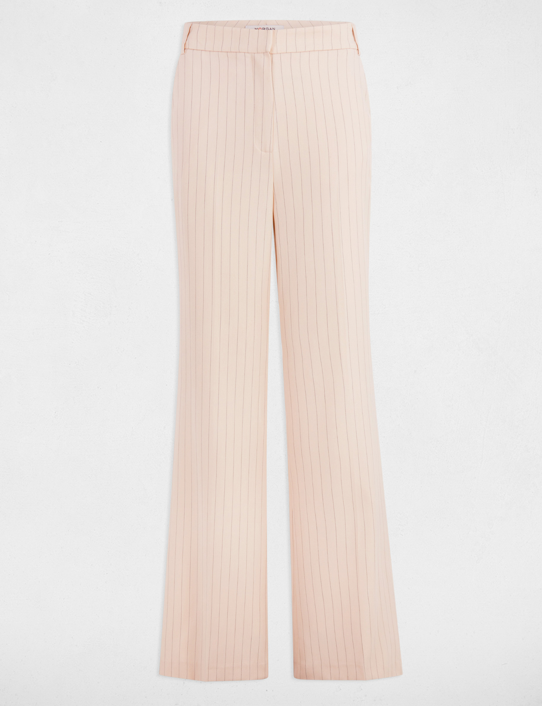 pantalon large raye rose clair femme Pantalon large rayé rose clair femme