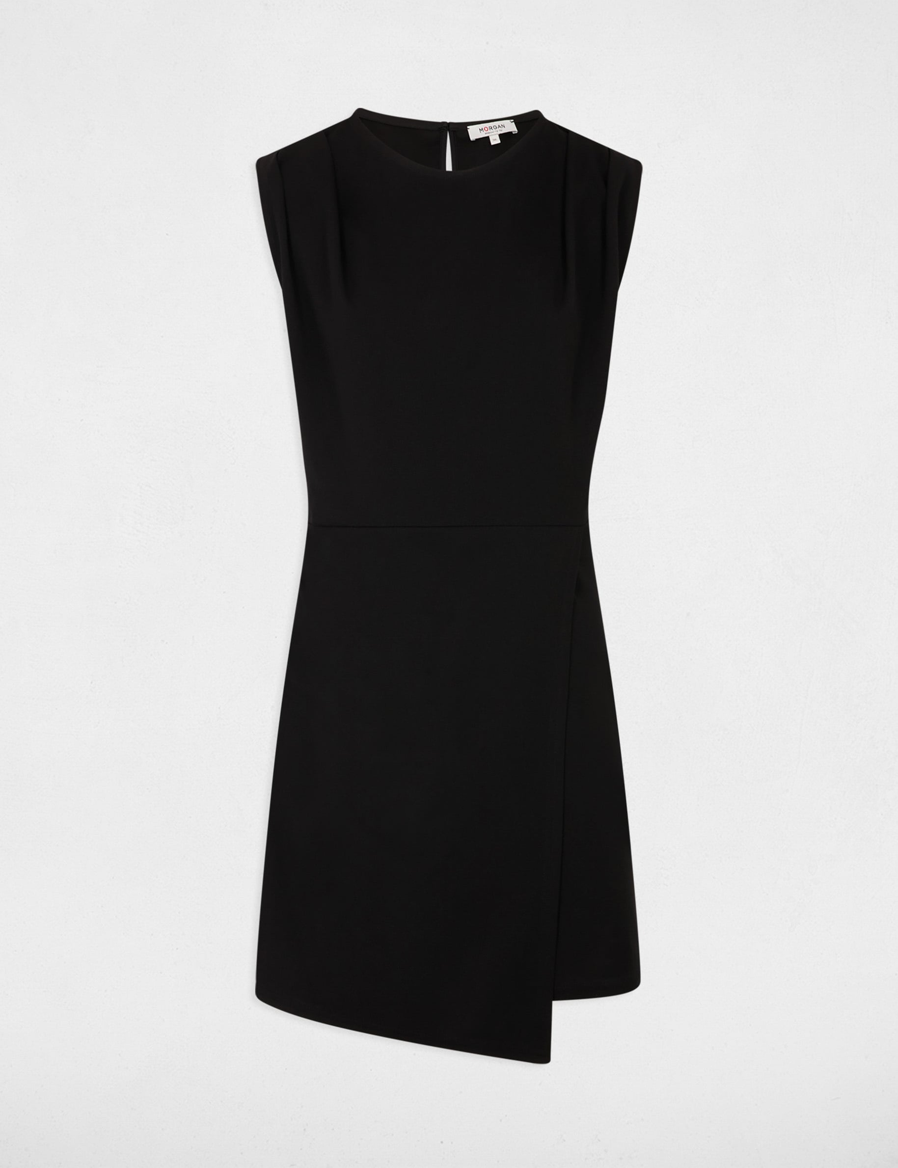 Robe Courte Sans Manches Noir Femme Morgan robe-courte-sans-manches-noir-femme-morgan