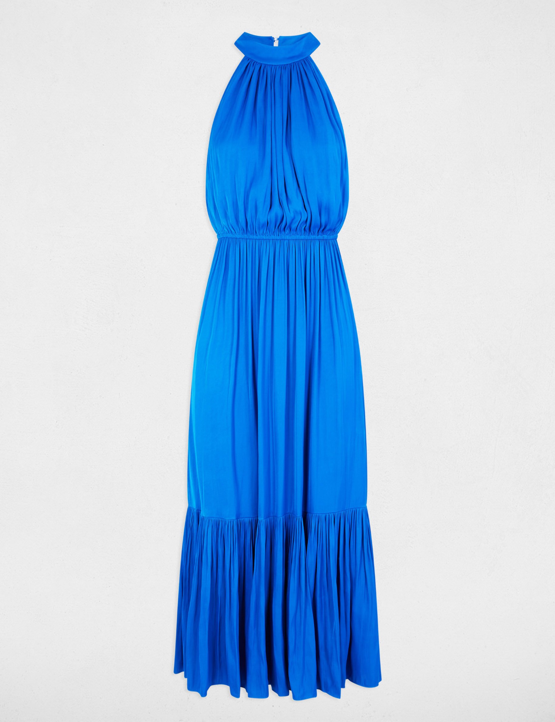 robe longue evasee fluide bleu electrique femme Robe longue évasée fluide bleu electrique femme