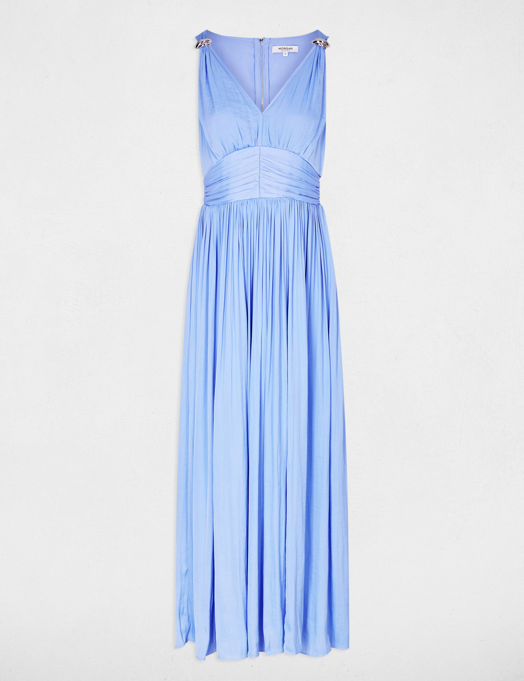 Robe Venus Bleu Cobalt Taille 8 - Années 80/90, Mi-longue, Doublée, Occasion Très Bon état