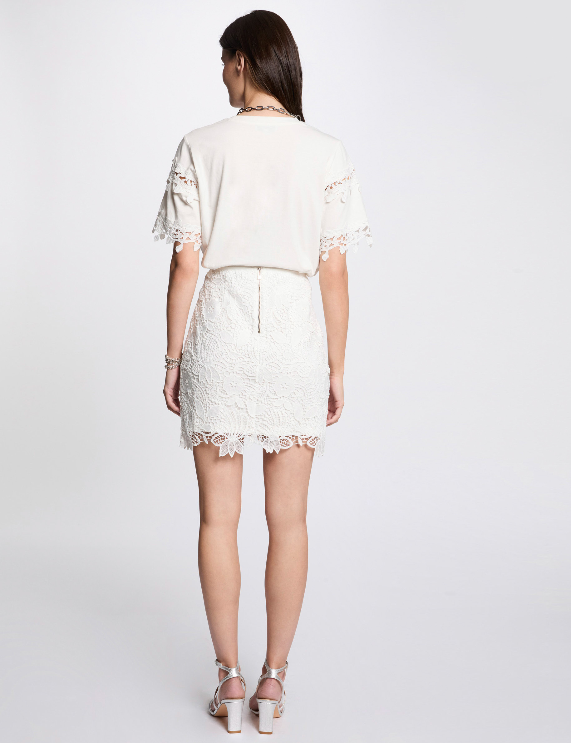 jupe courte dentelle blanc femme Jupe courte dentelle blanc femme