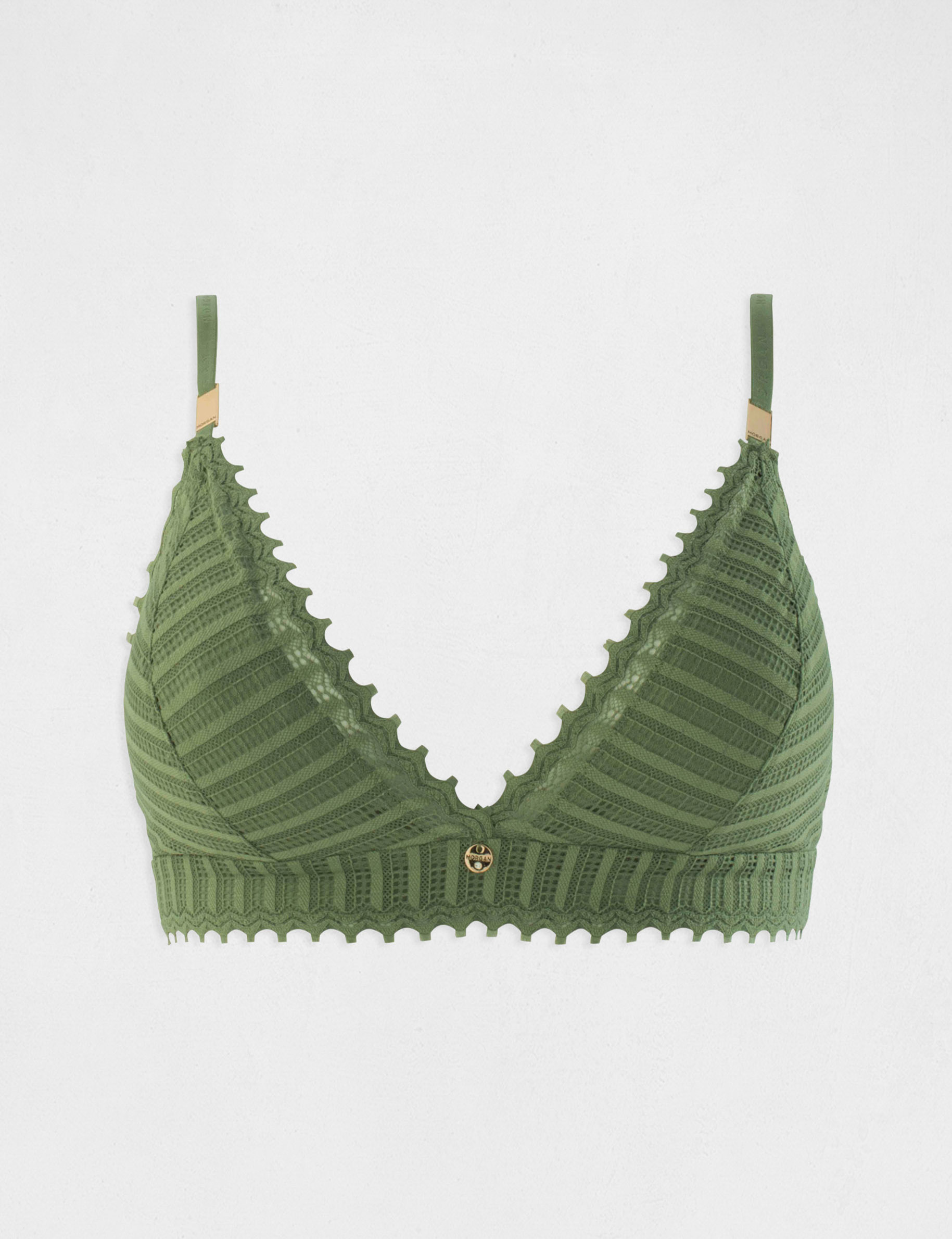 soutien gorge triangle vert kaki femme Soutien-gorge triangle vert kaki femme