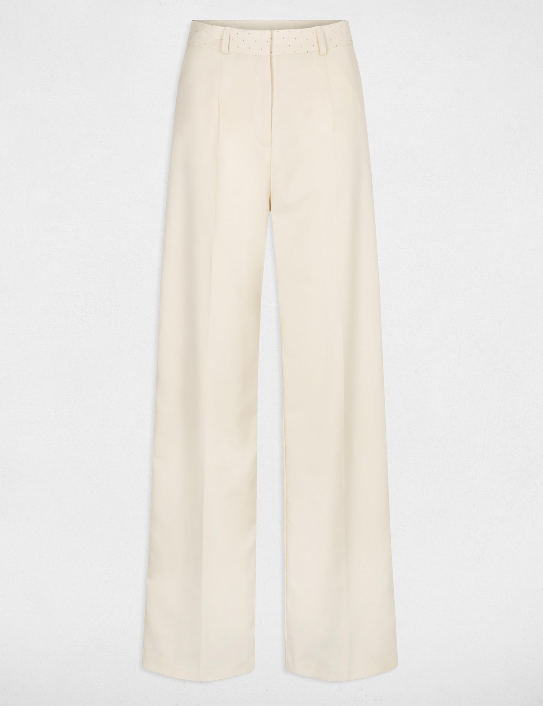 pantalon ajuste a strass vanille femme Pantalon ajusté à strass vanille femme