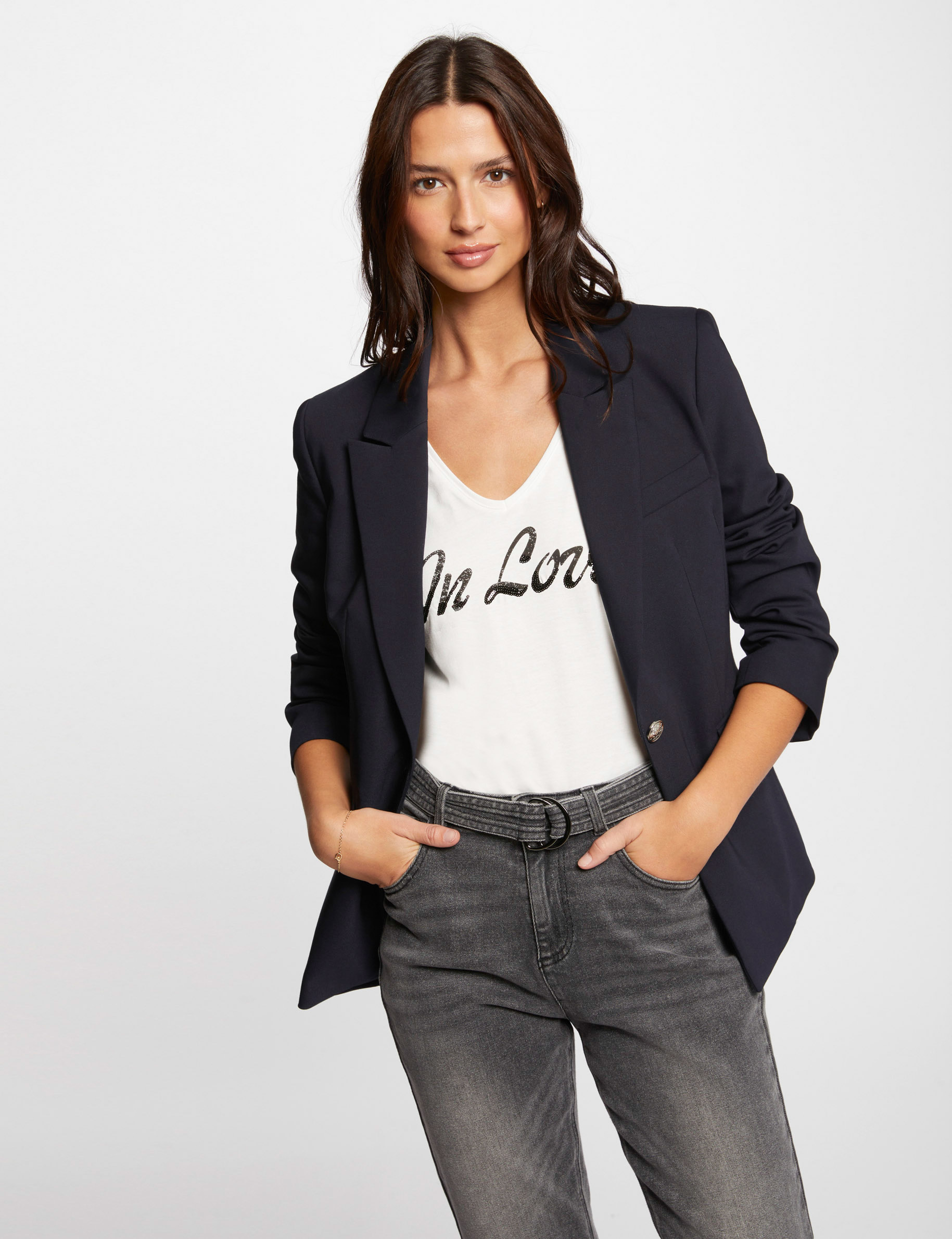 Veste courte shop cintrée femme