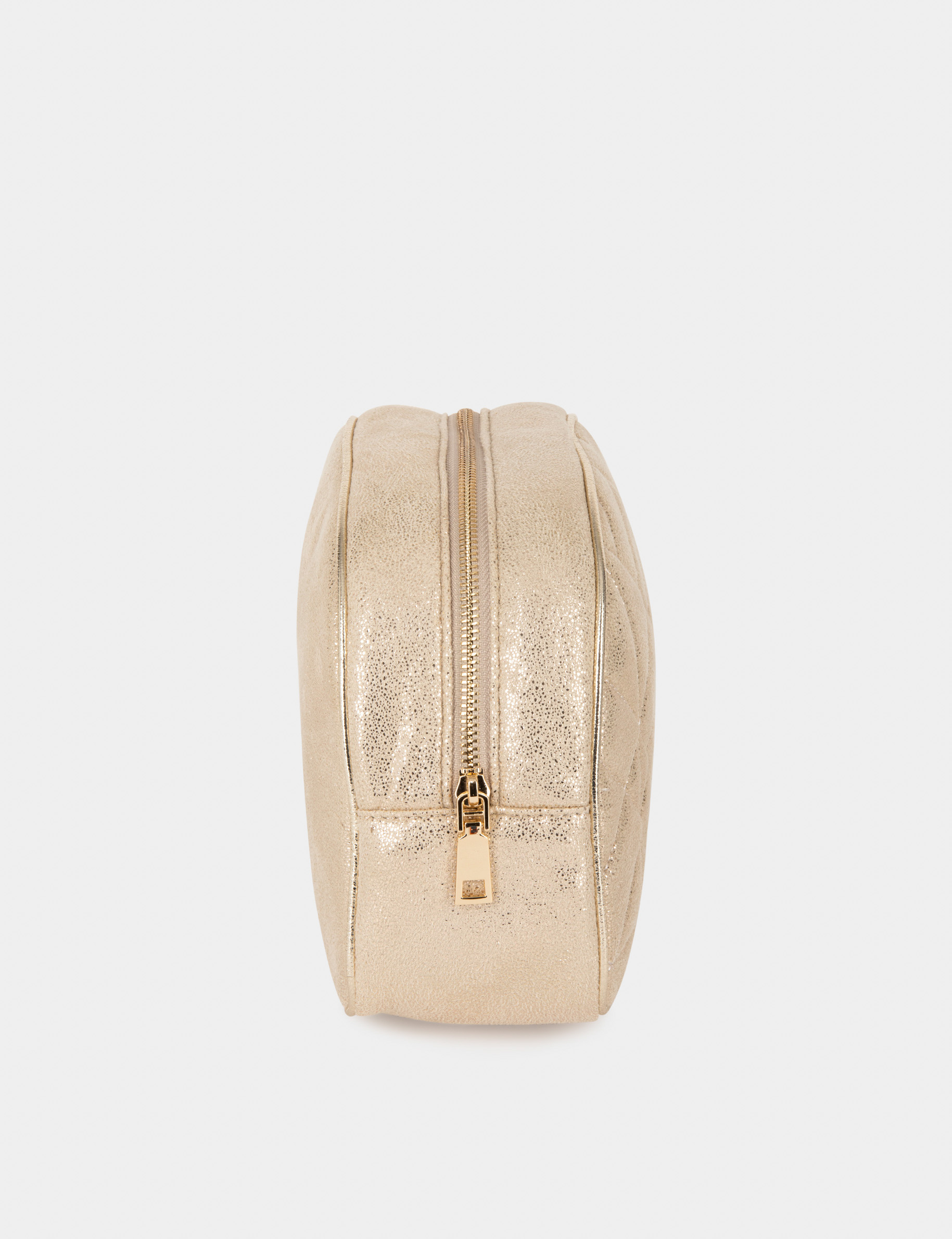trousse de maquillage matelassee dore femme Trousse de maquillage matelassée dore femme
