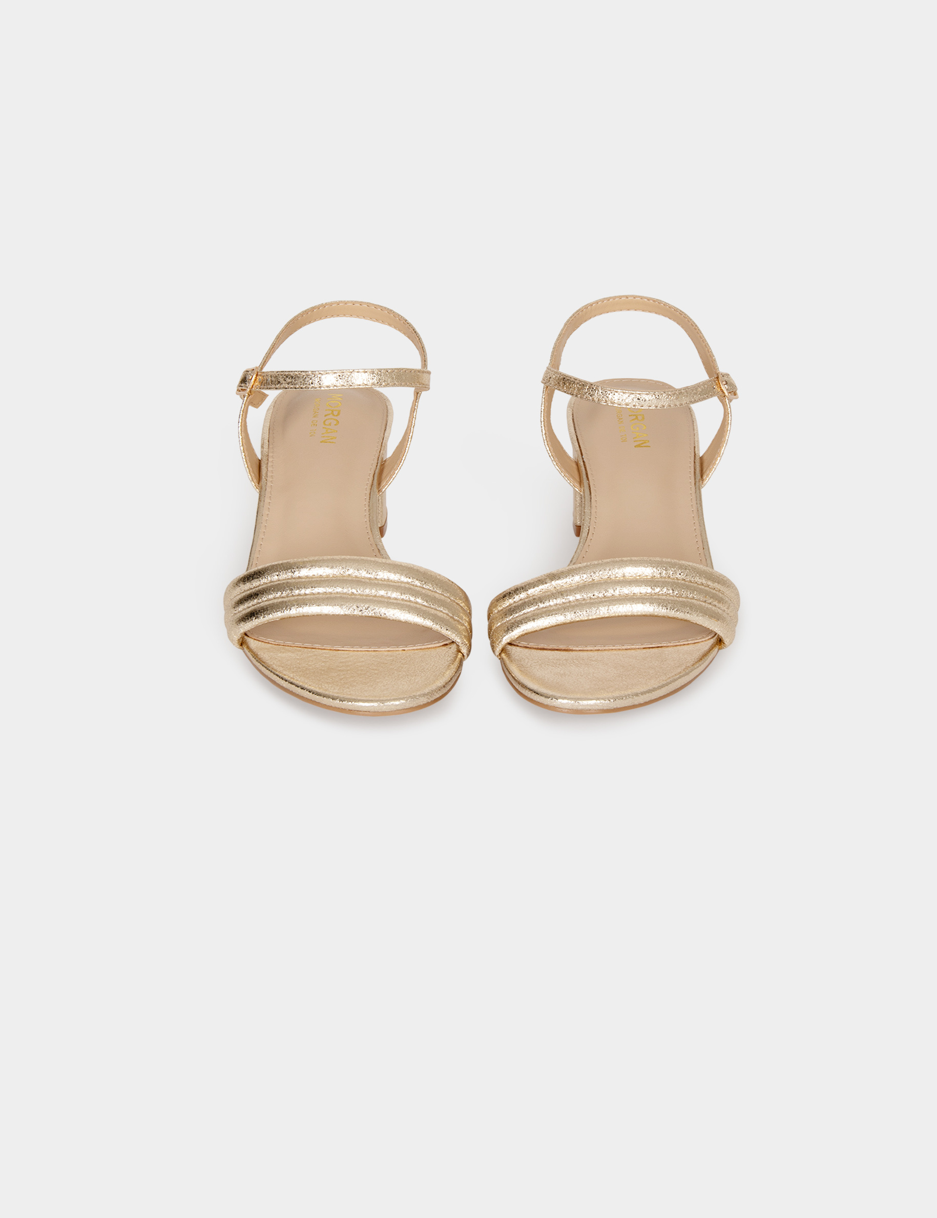 sandales a talons jaune or femme Sandales à talons jaune or femme