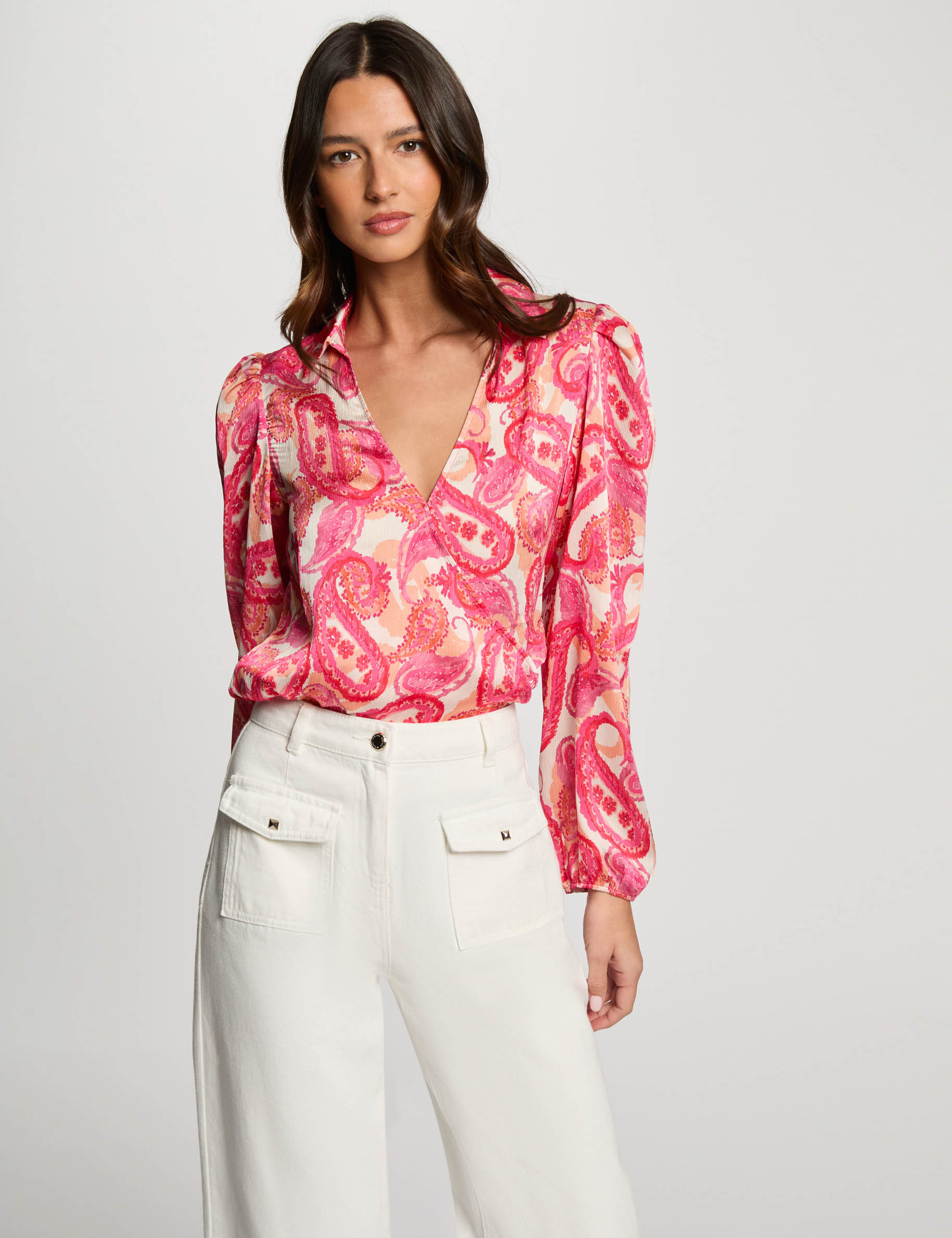 blouse manches longues multicolore femme Blouse manches longues multicolore femme