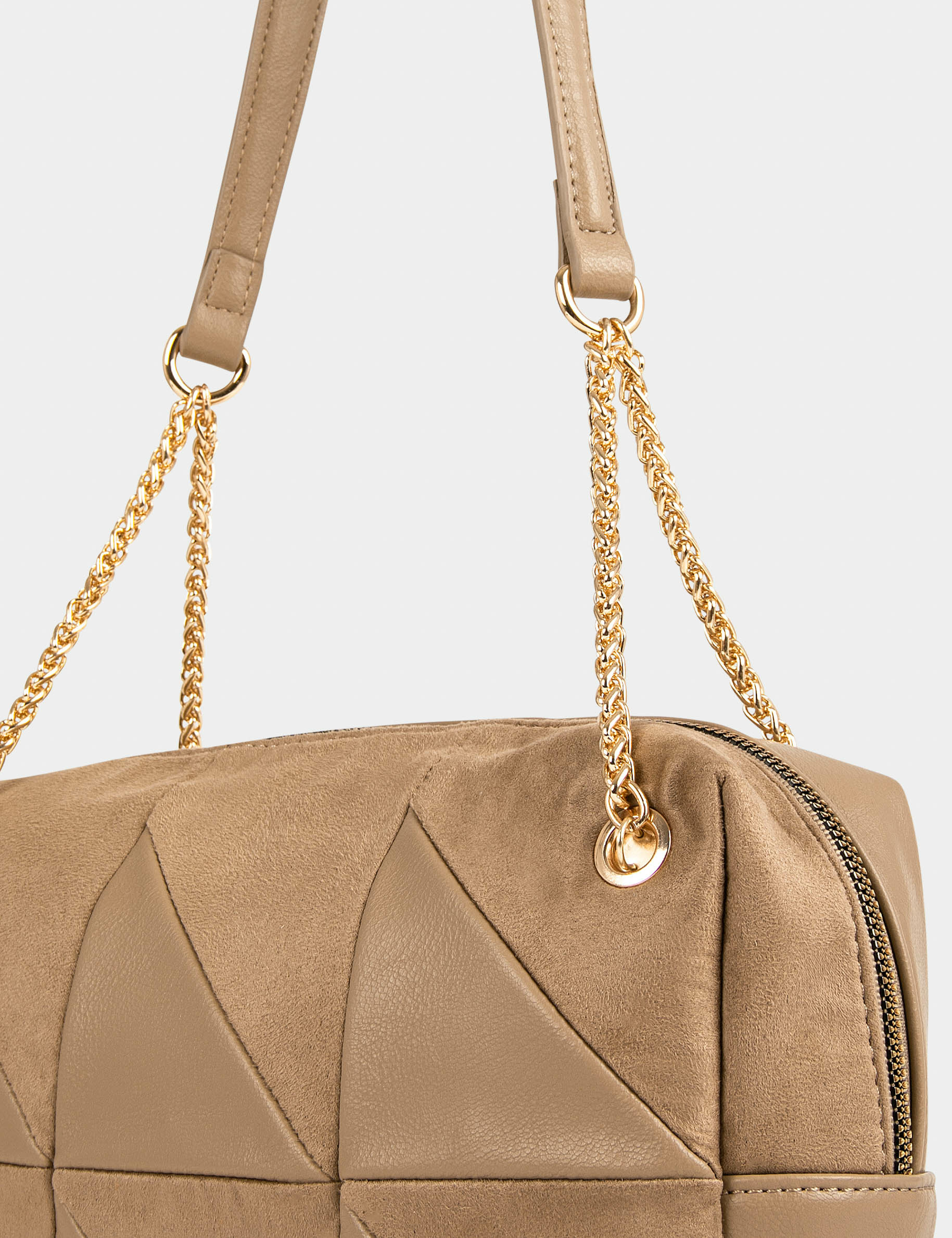 Sac rectangulaire porté-épaule beige femme Sac rectangulaire porté-épaule beige femme