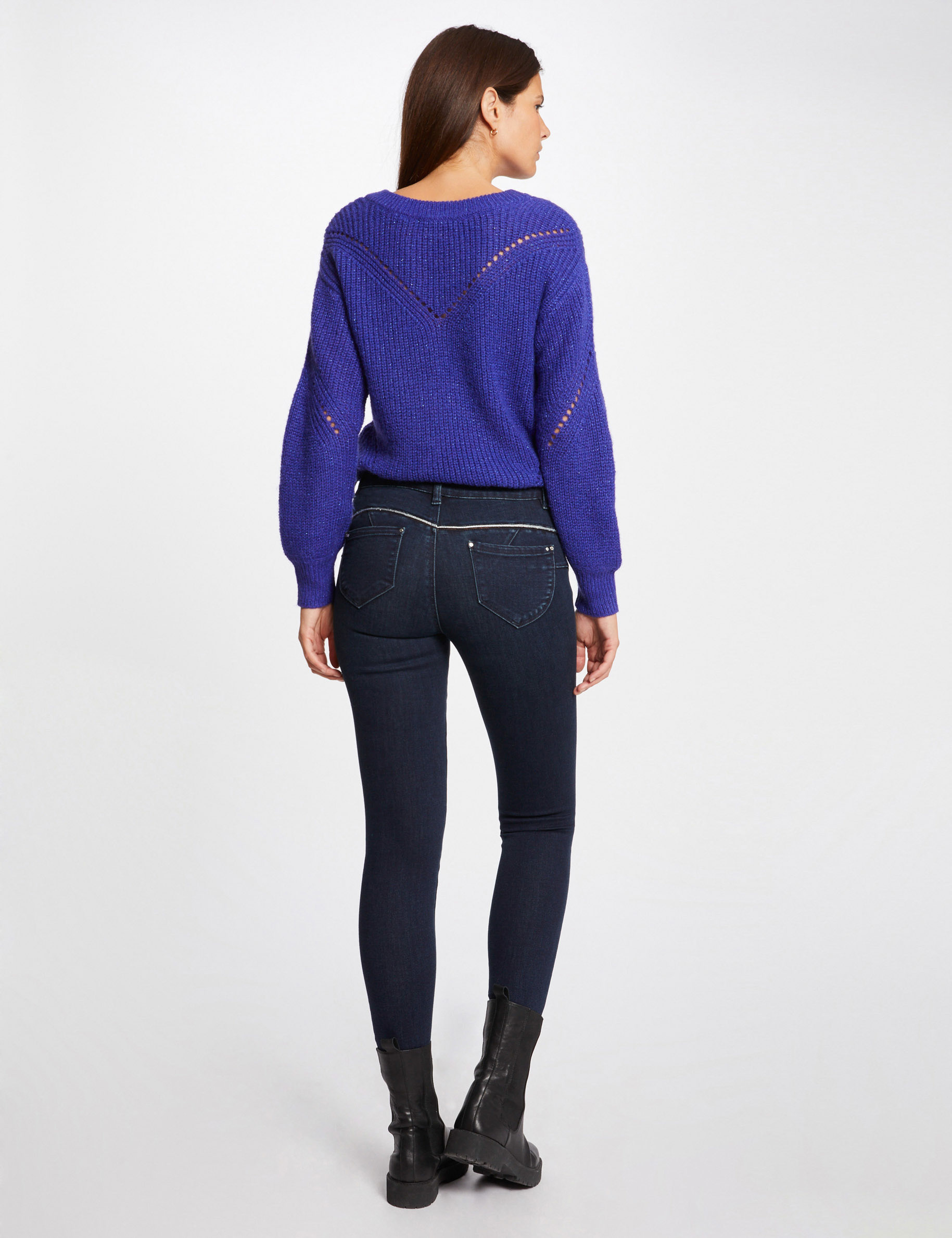 Jeans slim avec sequins jean stone femme