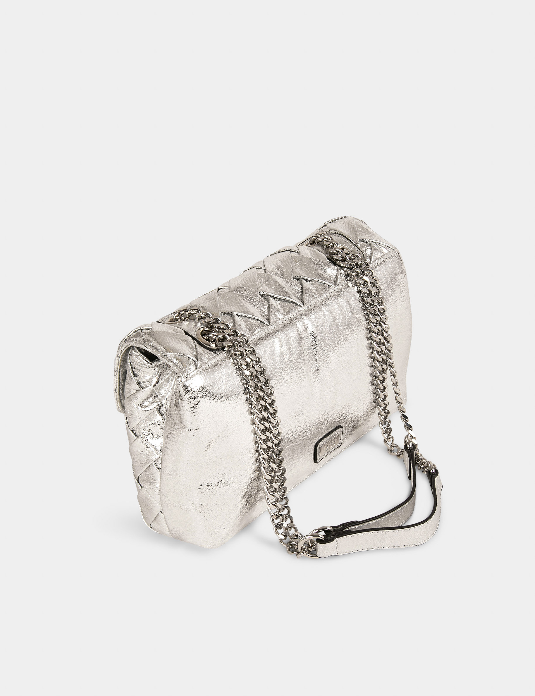 Sac matelassé à bandoulière chaîne argente femme Sac matelassé à bandoulière chaîne argente femme