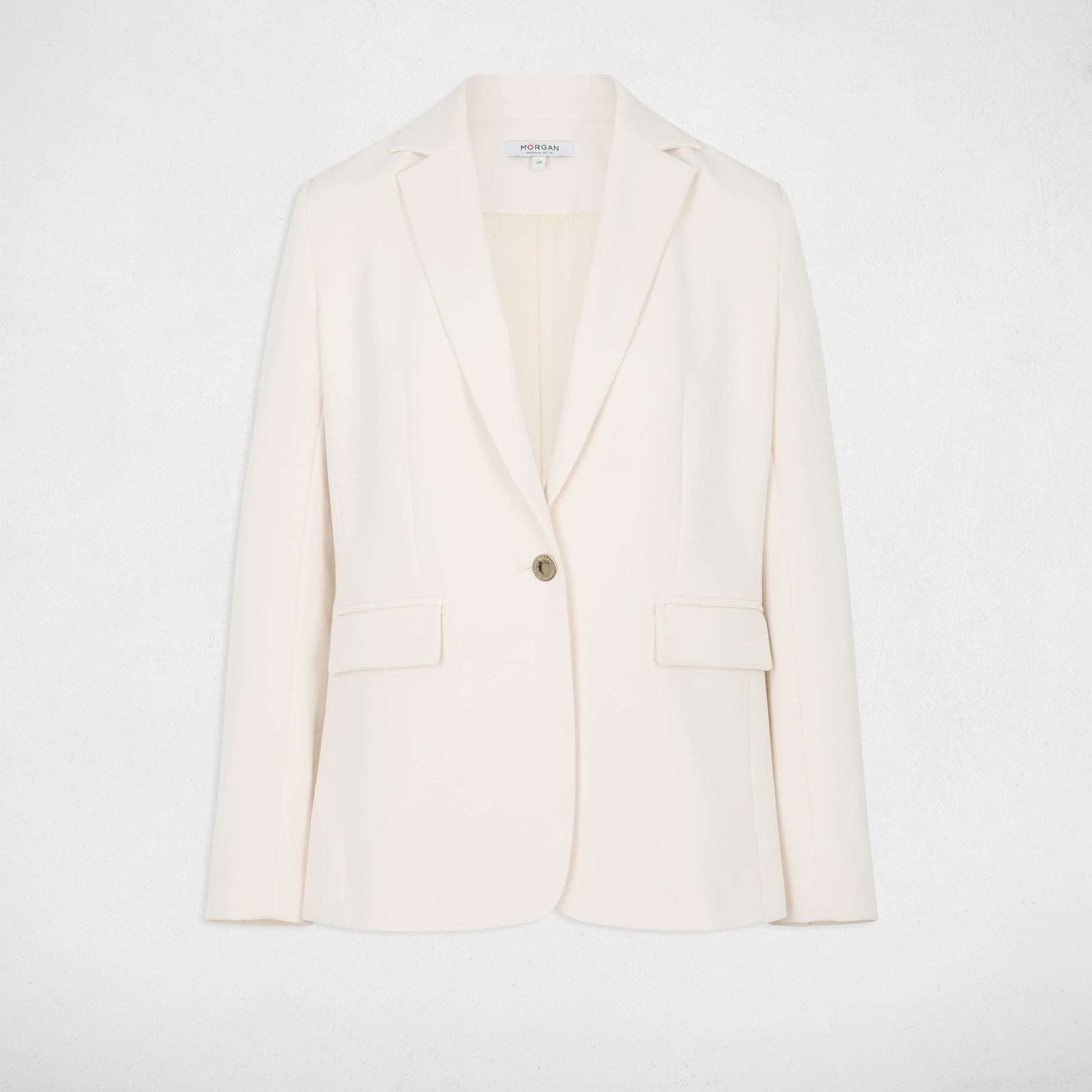 Veste blazer creme femme