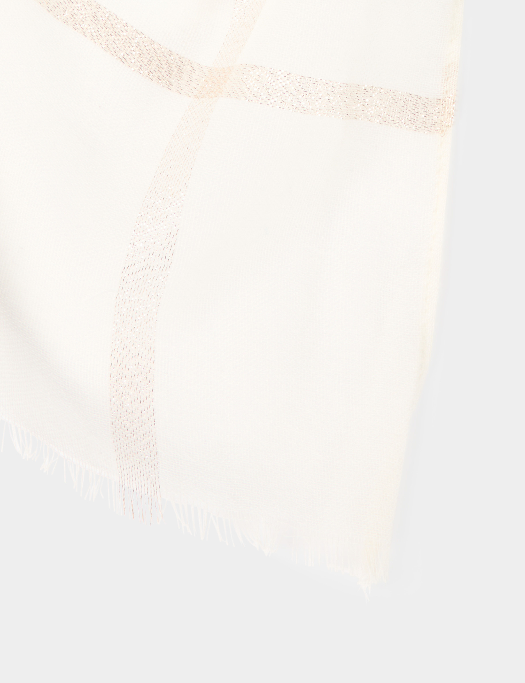 foulard a carreaux ivoire femme Foulard à carreaux ivoire femme