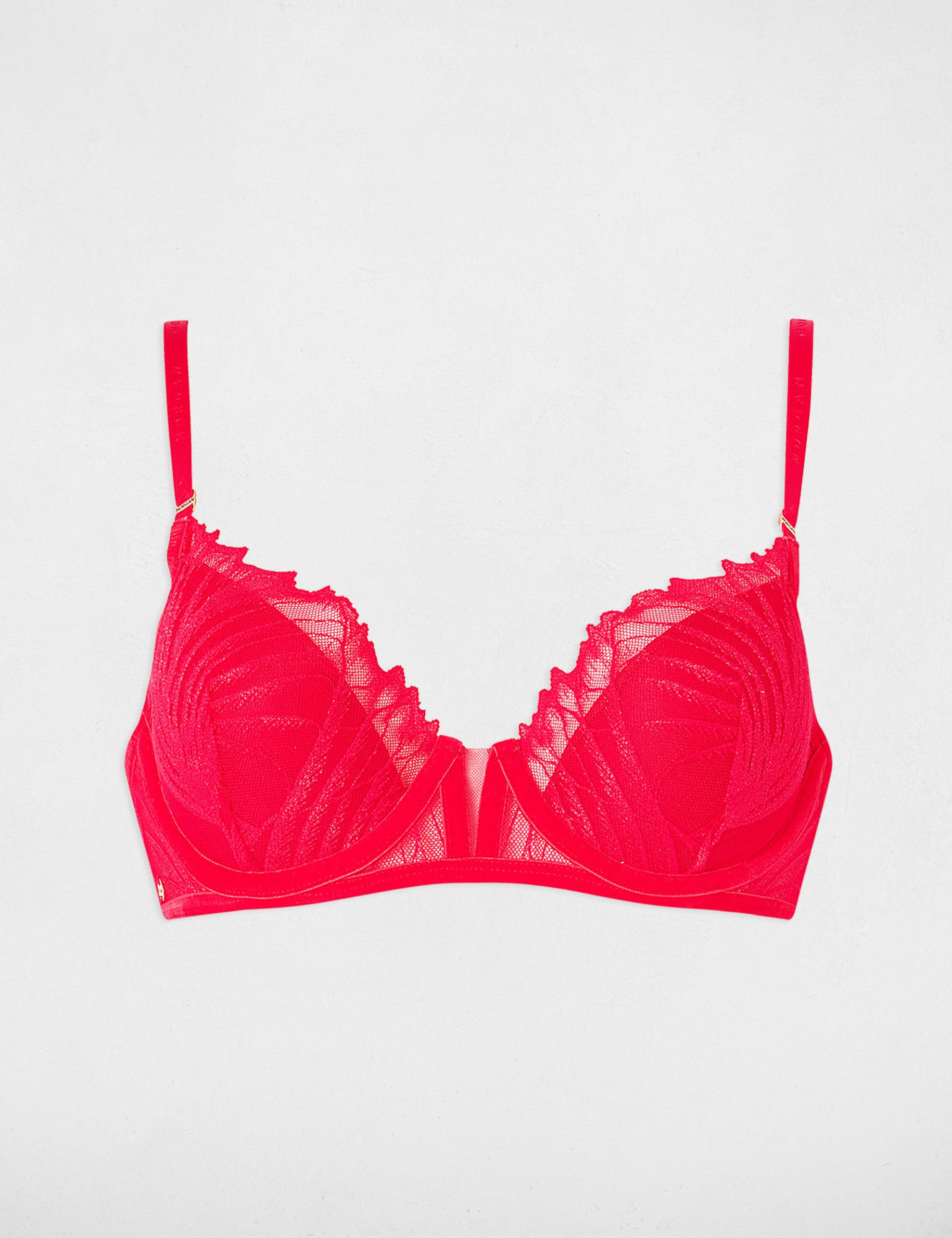 Soutien-gorge dentelle rouge femme