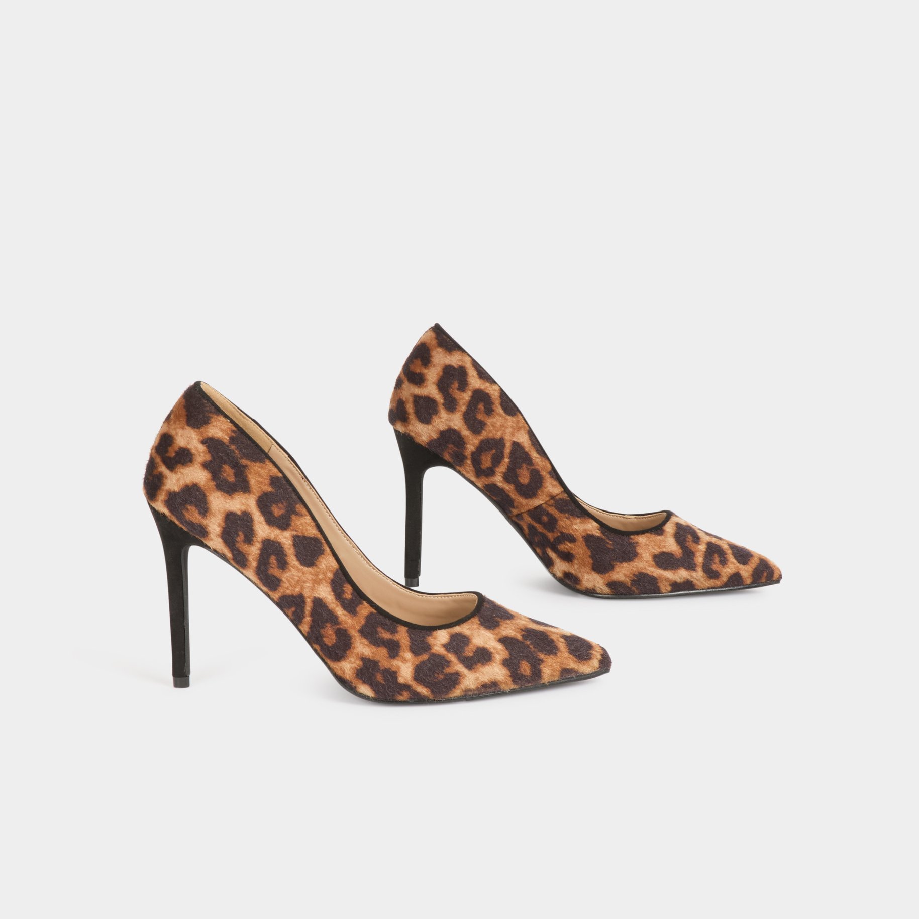 escarpins imprime leopard multicolore femme Escarpins imprimé léopard multicolore femme