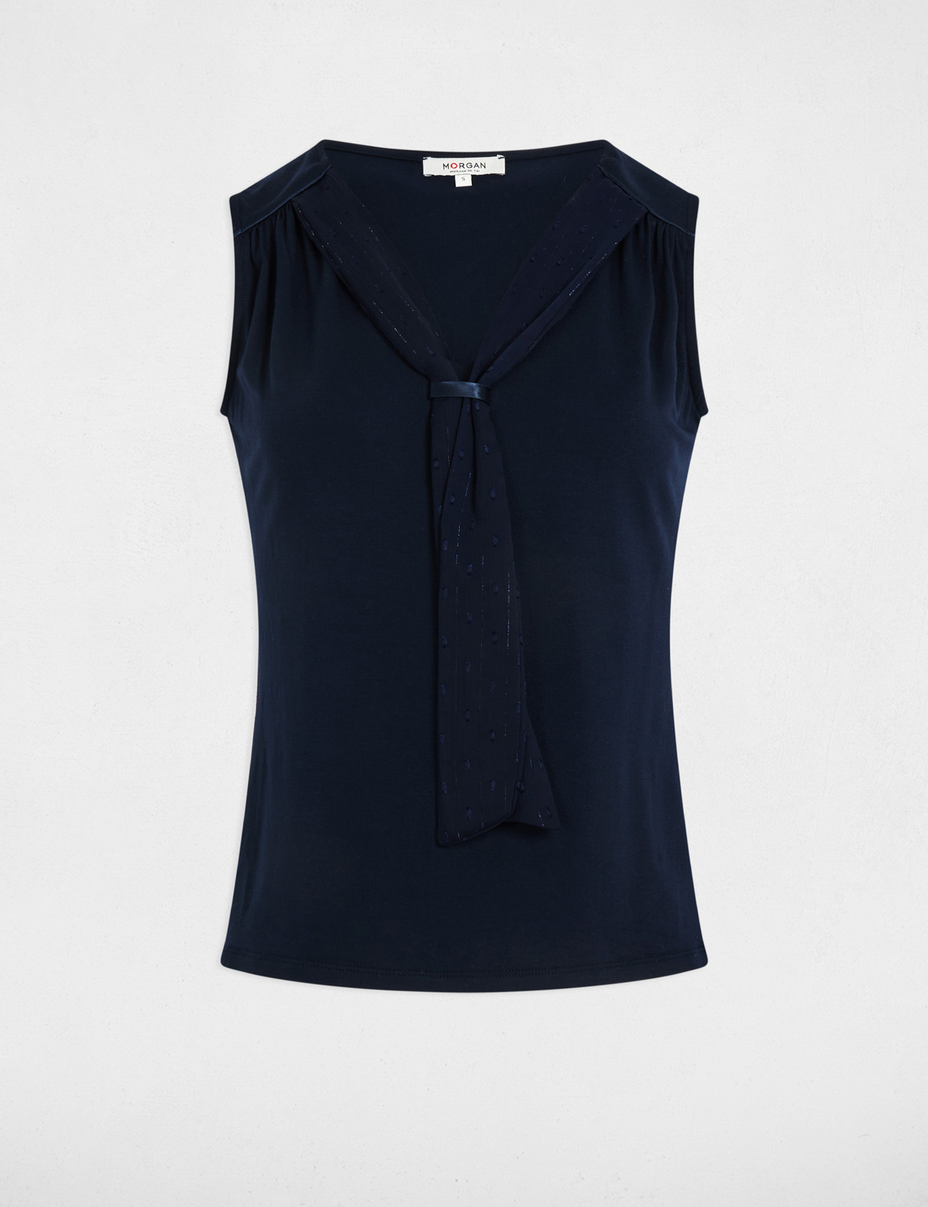 Débardeur sans manches bleu marine femme