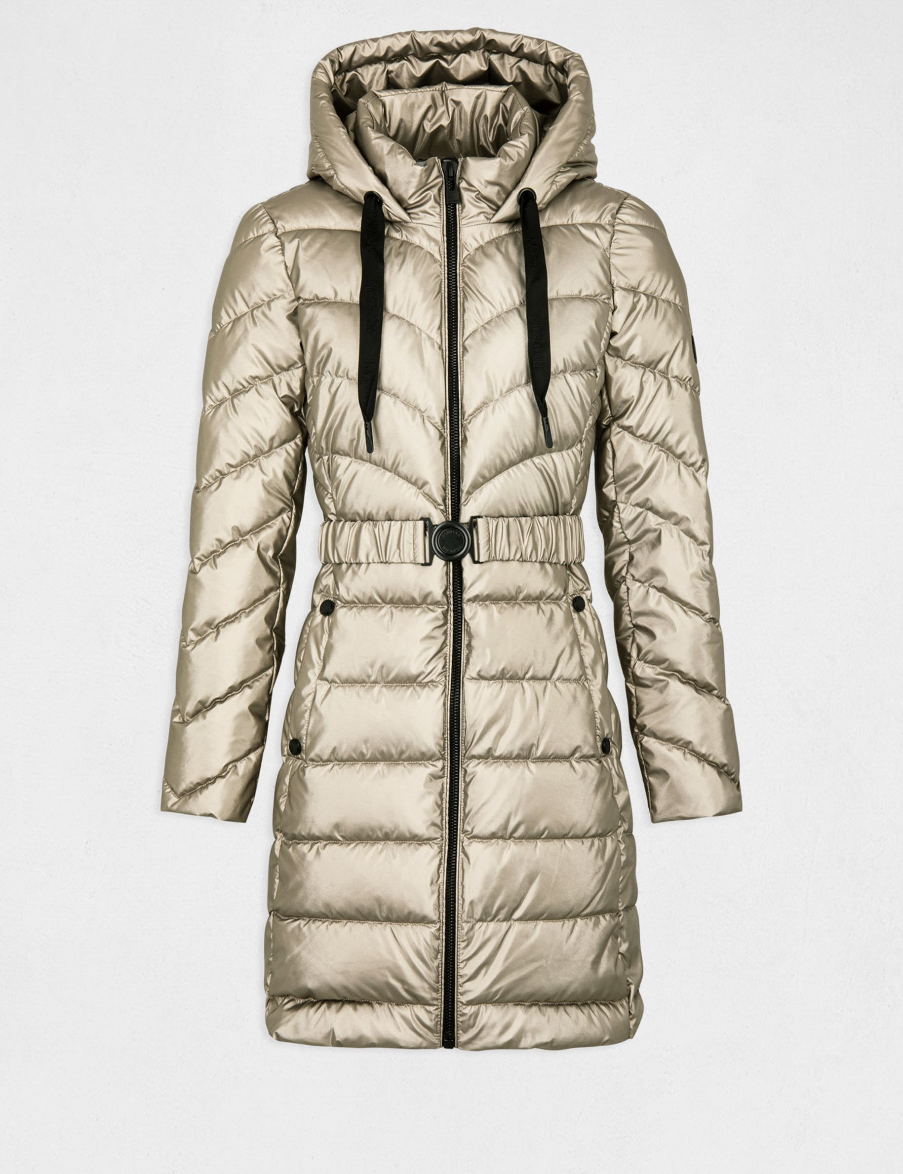 Doudoune femme beige clearance doré