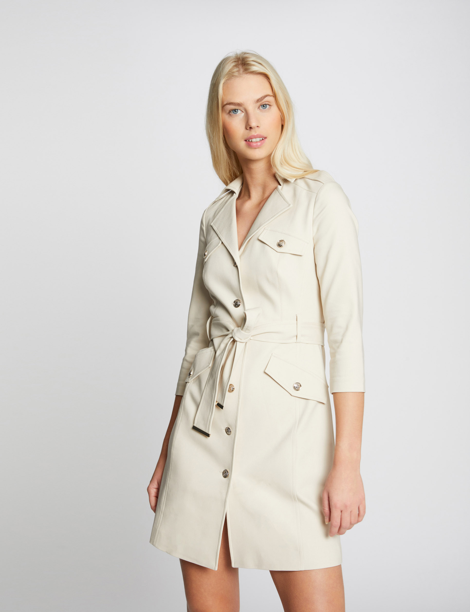 Robe En Jean Crème Demon &Co Taille 4 - État Très Propre