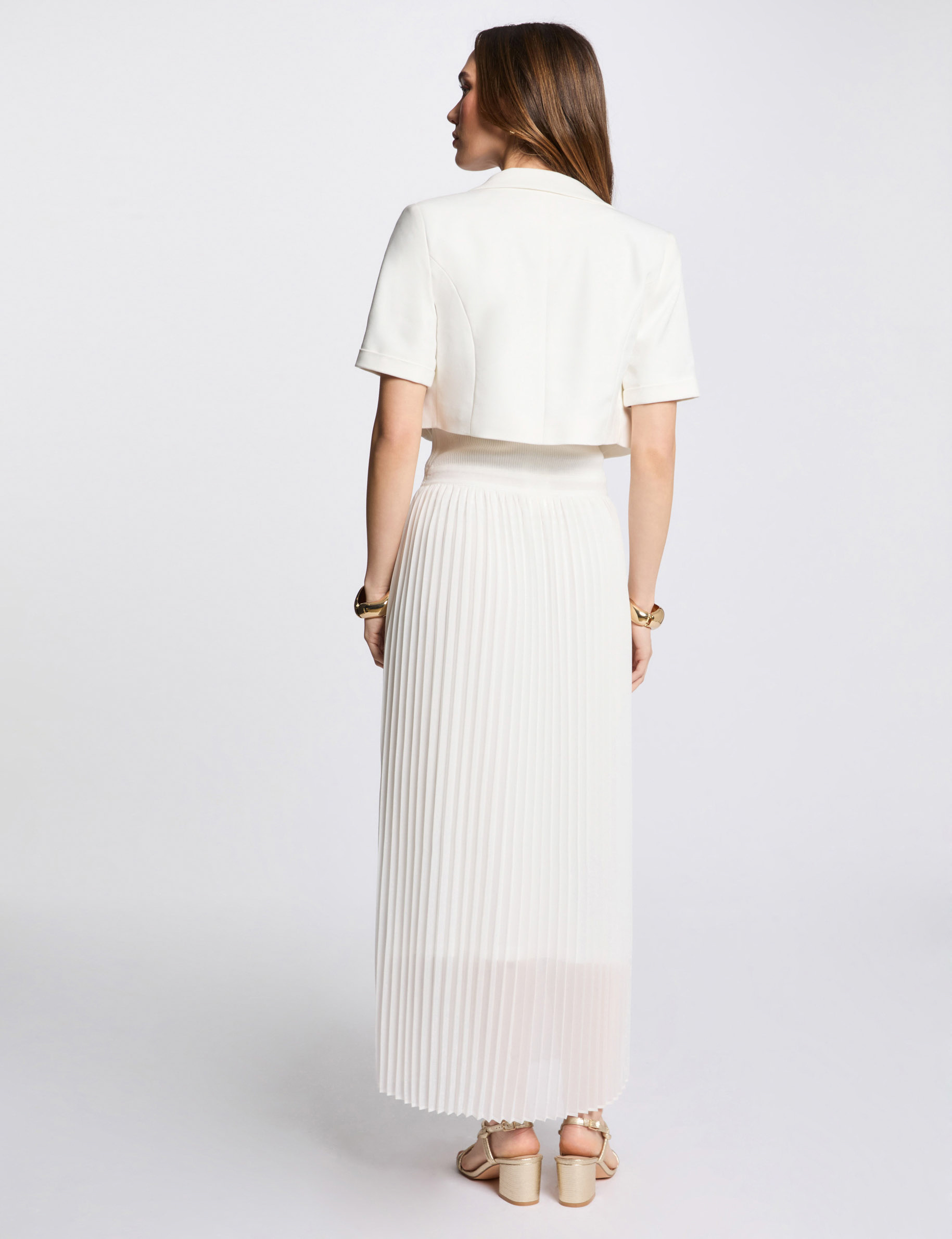 bolero manches courtes blanc femme Boléro manches courtes blanc femme