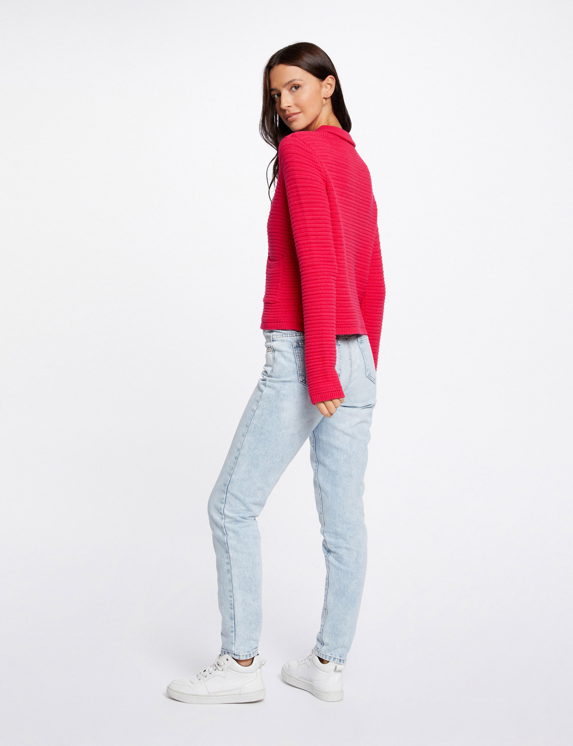 Haut Free People Femme Violet En Crochet Et Gaze – Dos Dentelle, Manches Longues, Boutonné, Neuf Avec étiquettes