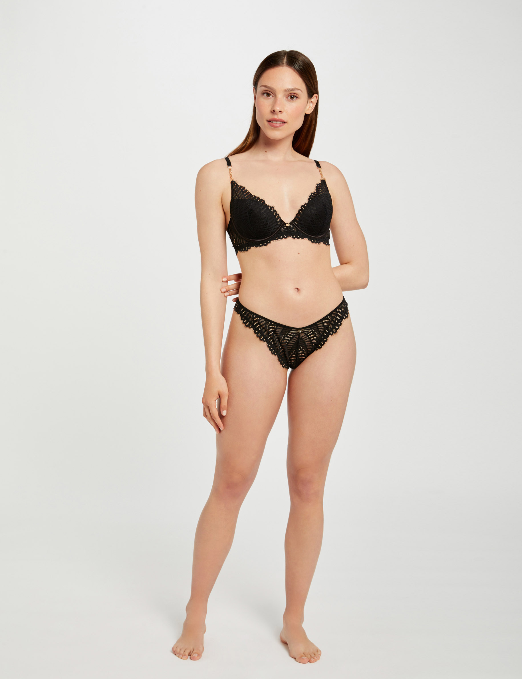 Soutien-gorge coques noir femme