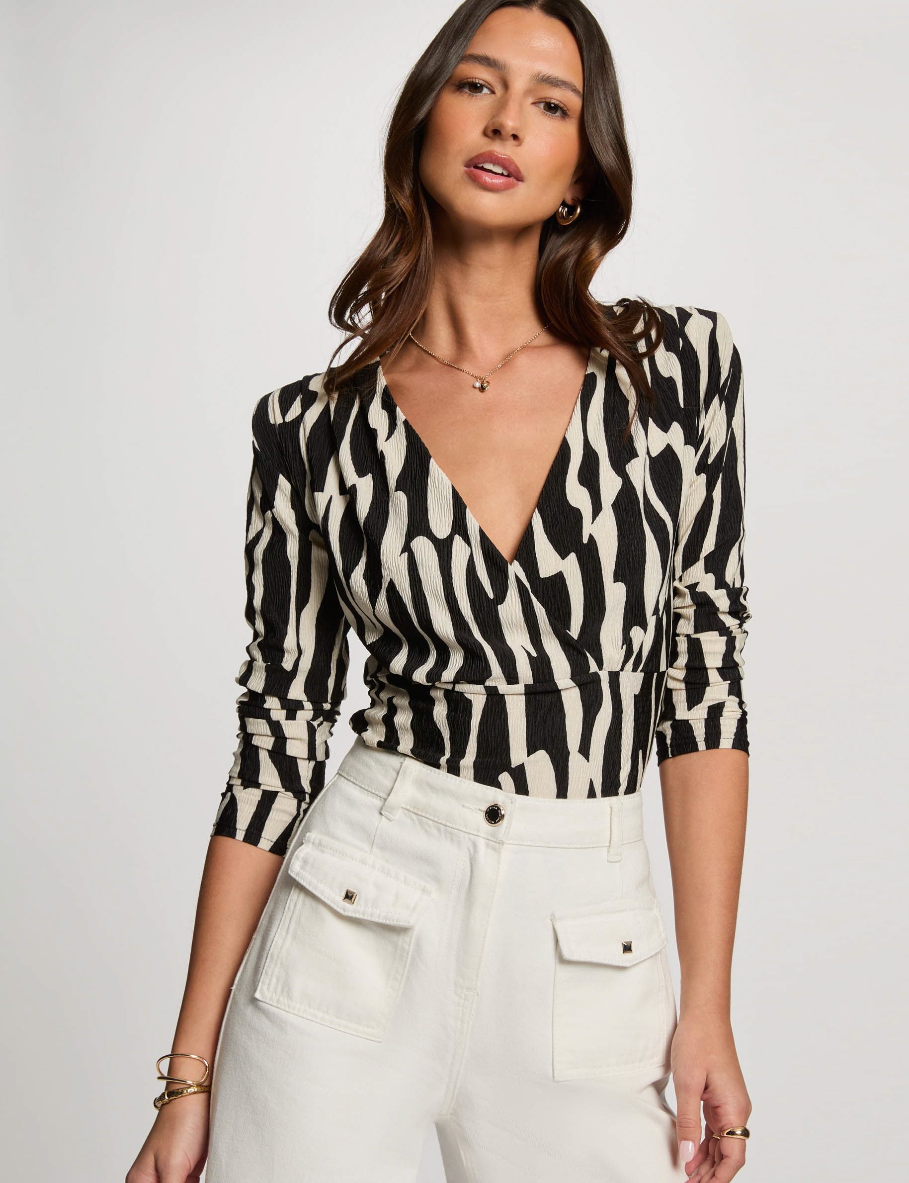 t shirt manches longues multicolore femme T-shirt manches longues multicolore femme