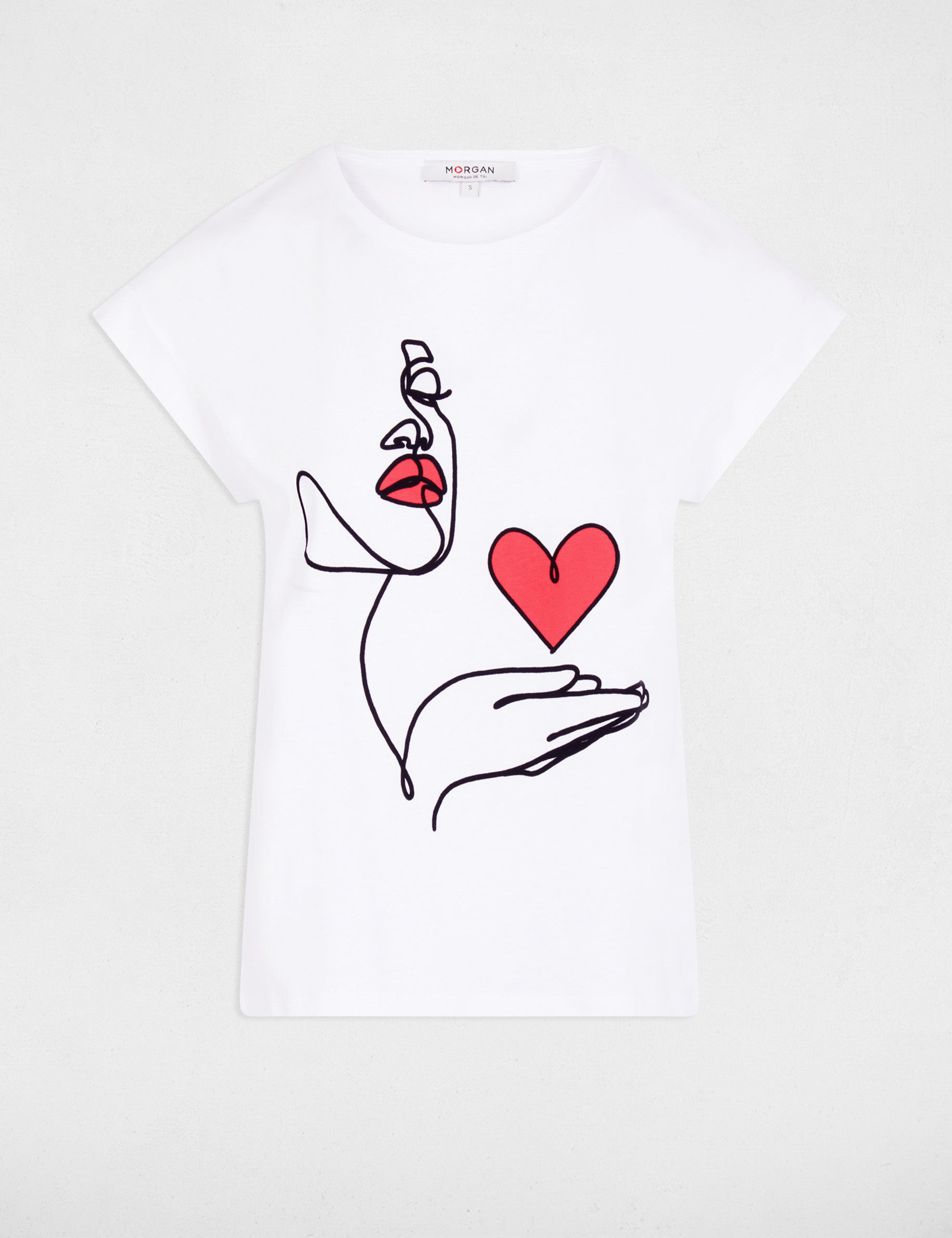 t shirt a inscription ivoire femme T-shirt à inscription ivoire femme