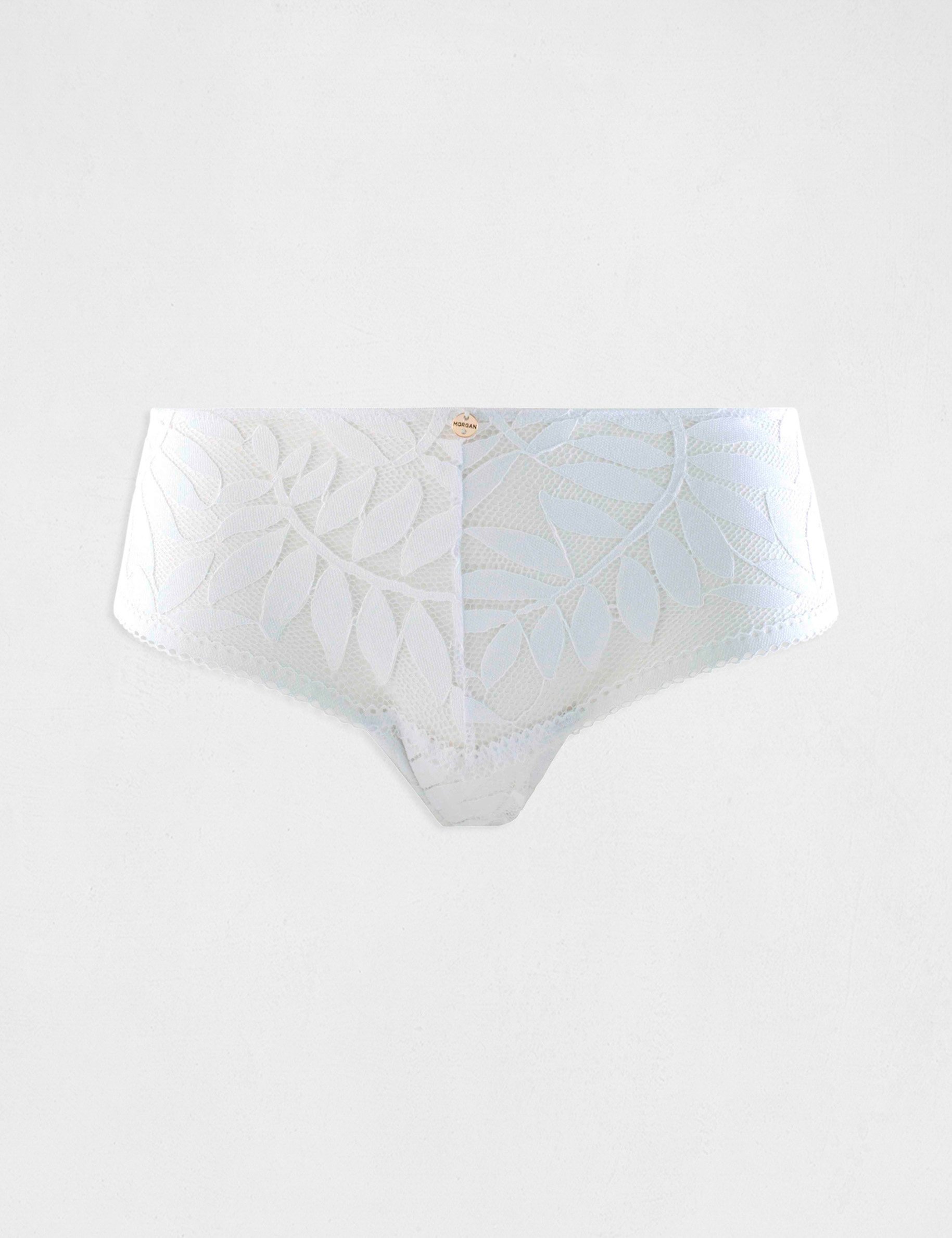 shorty en dentelle blanc femme Shorty en dentelle blanc femme