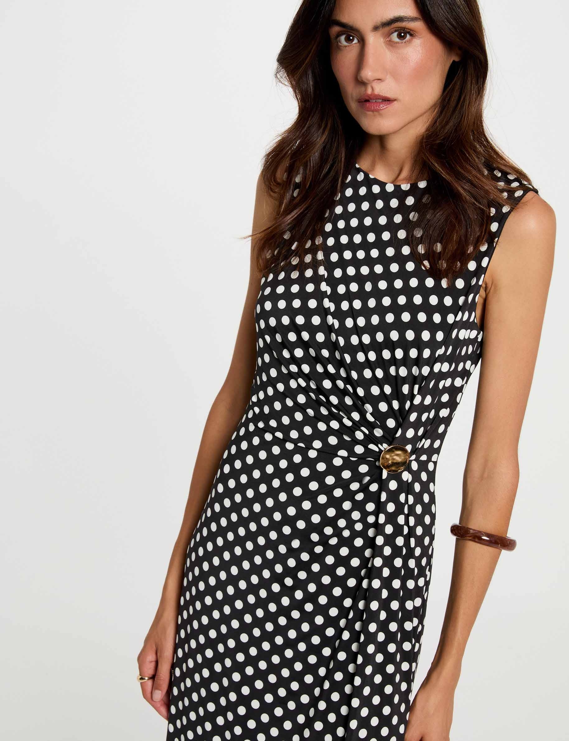 Robe longue sans manches multicolore femme