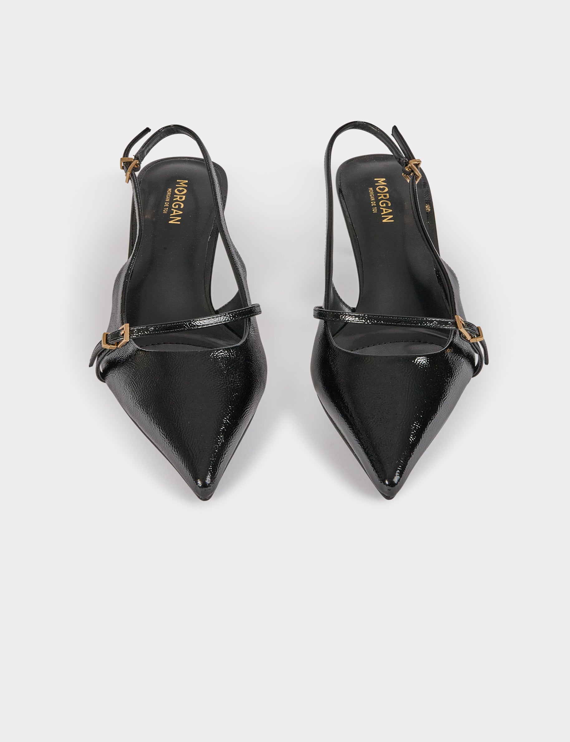 Escarpin slingback noir femme
