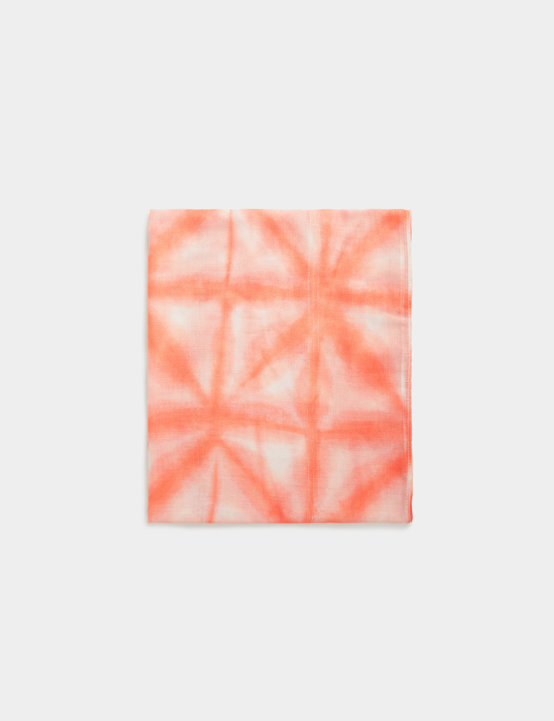 Foulard imprimé tie dye rose moyen femme Foulard imprimé tie dye rose moyen femme