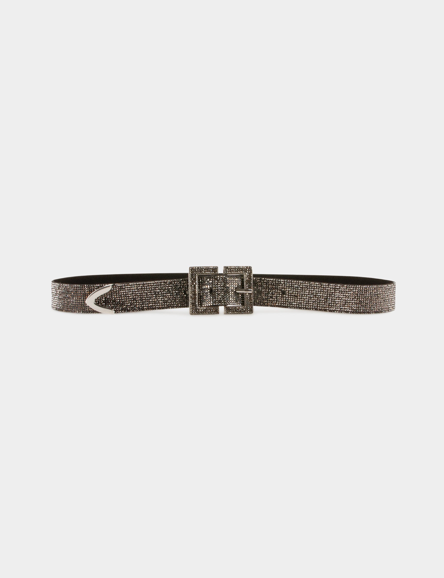 ceinture avec strass gris clair femme Ceinture avec strass gris clair femme