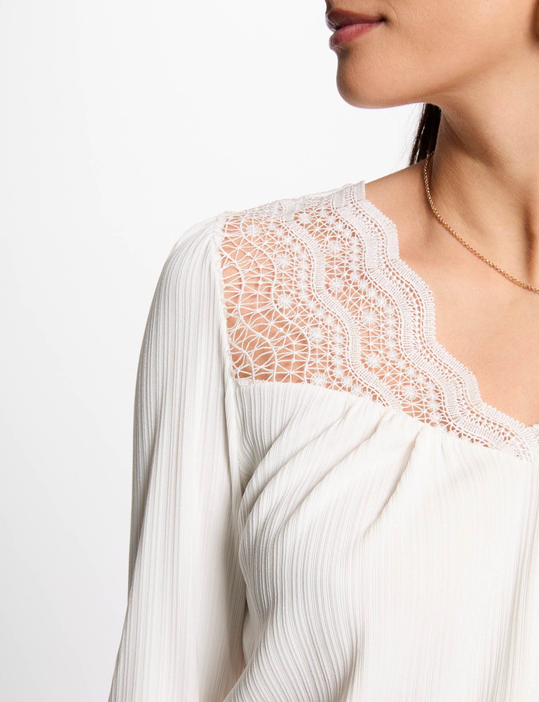 t shirt manches longues blanc femme T-shirt manches longues blanc femme