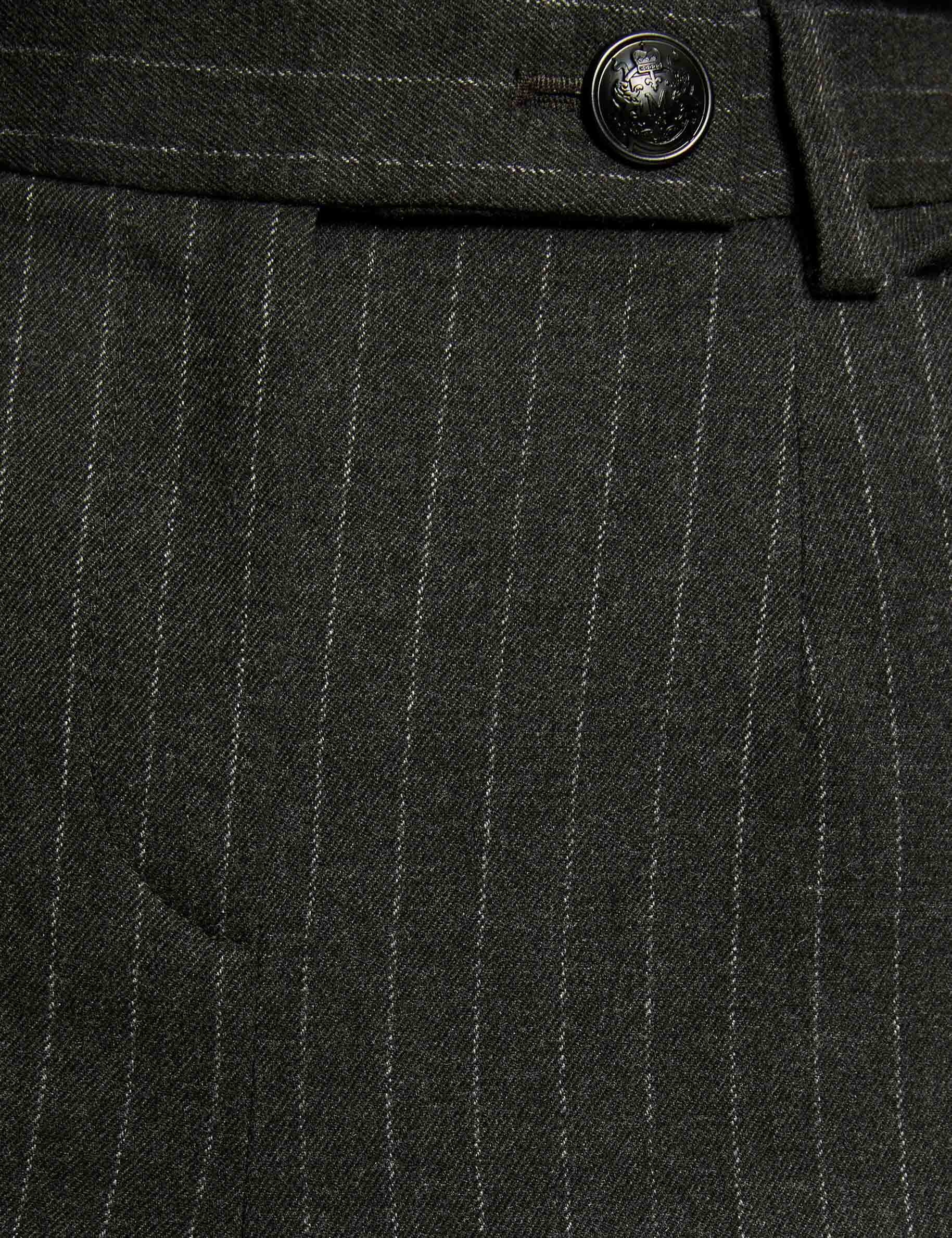 Tailleur Femme Veste Et Pantalon Gris Rayé - Marque Mexx - Taille 42