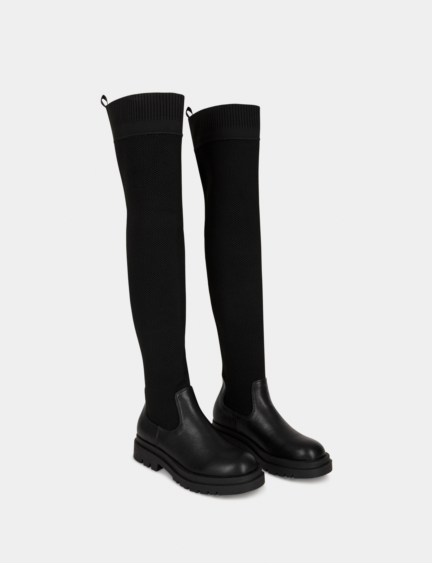 Bottes cuissardes chaussettes