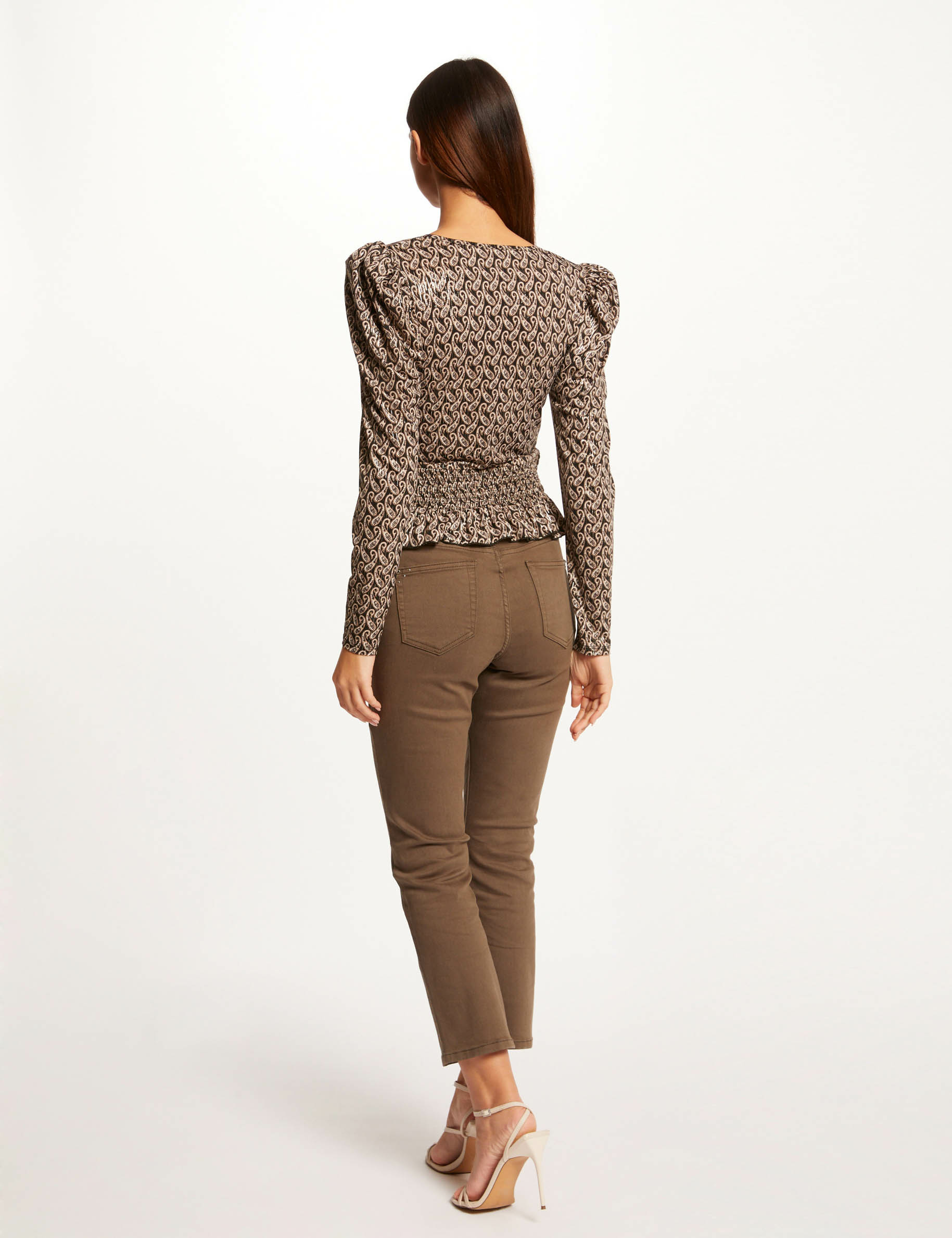 T-shirt manches longues imprimé multico femme T-shirt manches longues imprimé multico femme