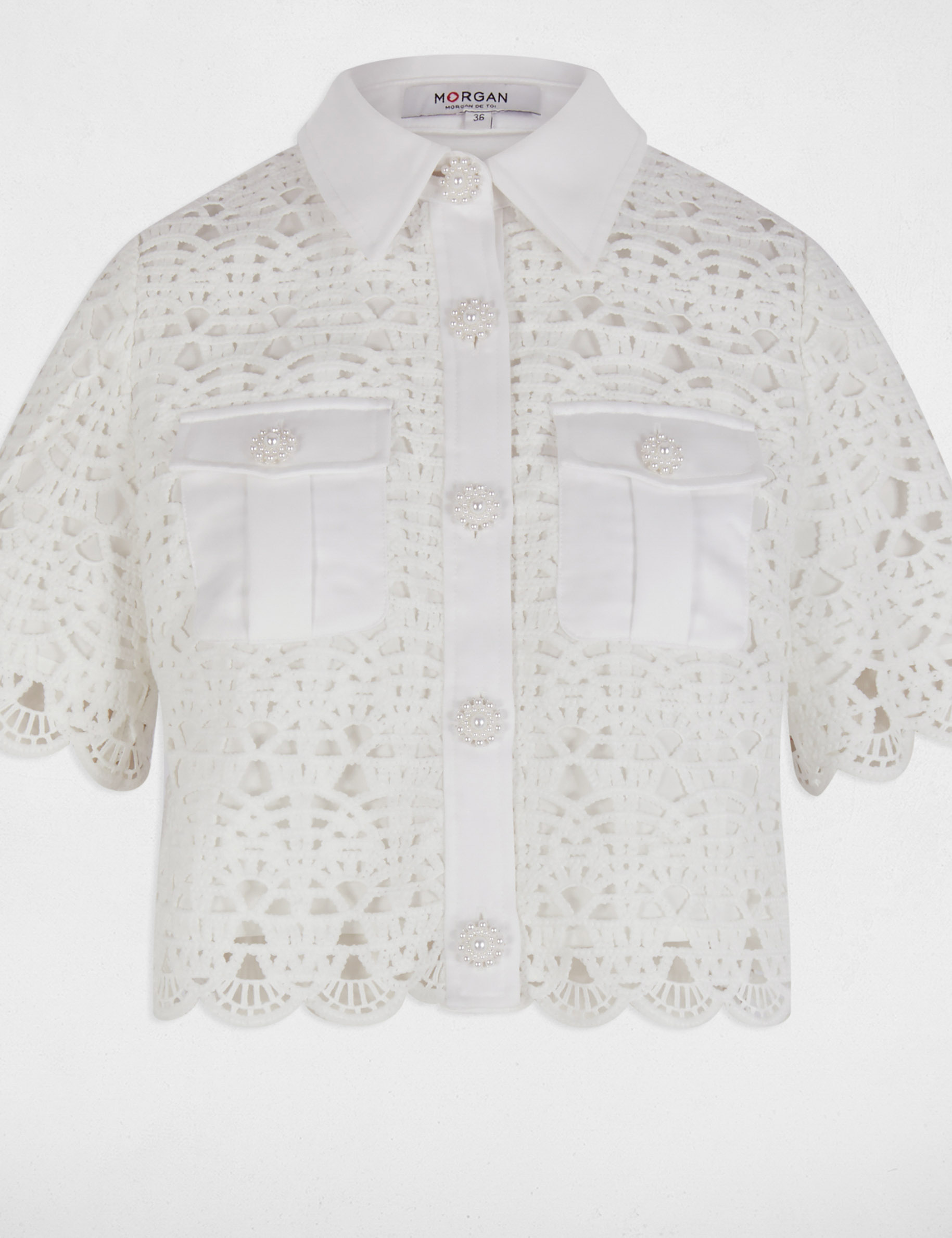 chemise manches courtes blanc femme Chemise manches courtes blanc femme