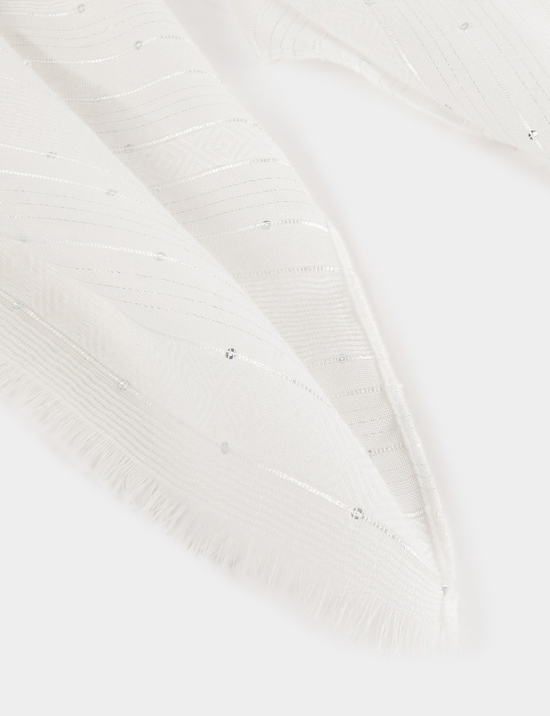 foulard a sequins blanc femme Foulard à sequins blanc femme