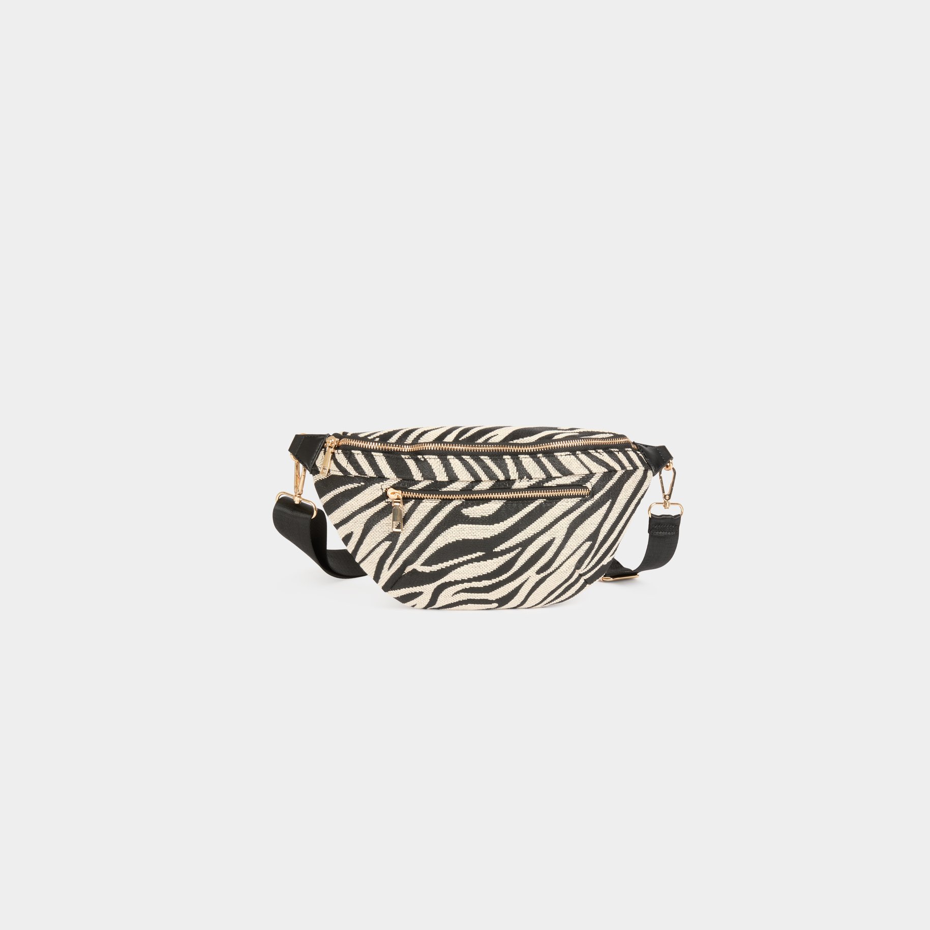 sac banane imprime zebre ivoire femme Sac banane imprimé zèbre ivoire femme